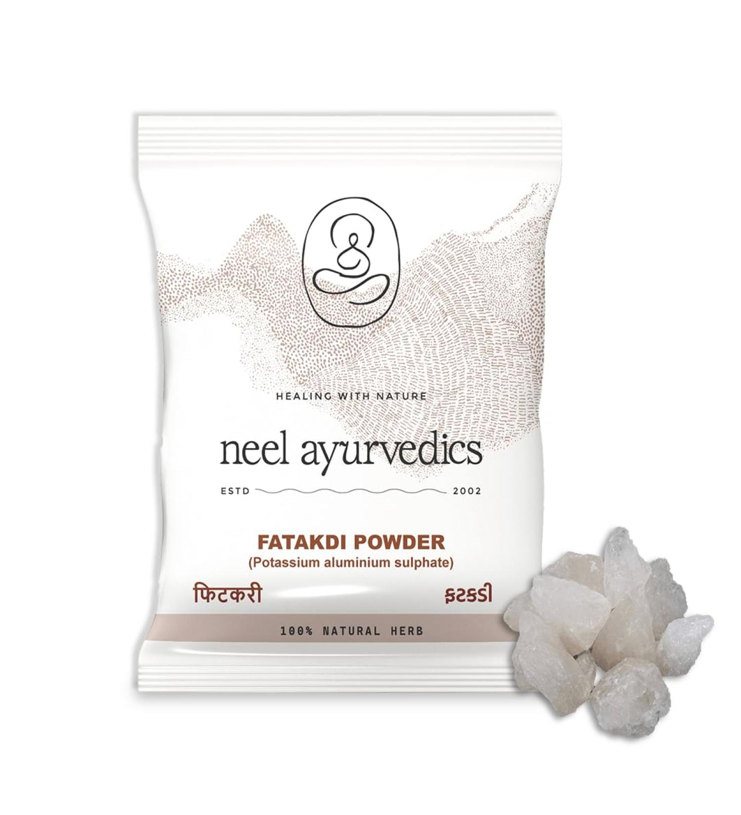 Neel Ayurvedics Shuddha Fatakdi Phitakari Fitkari Powder 300 GM - Buy Online on GoSupps.com