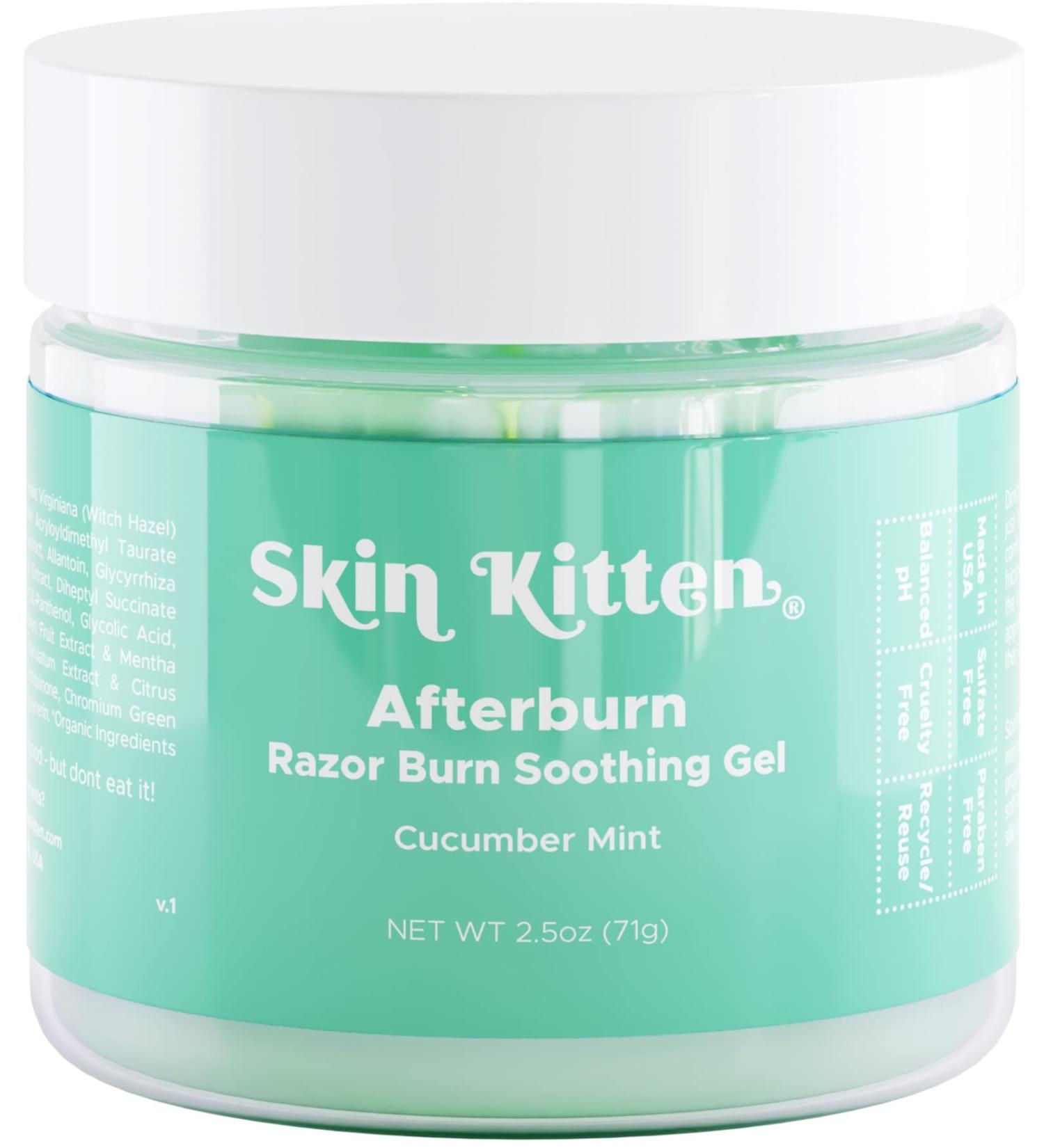 Skin Kitten Moisturizing After Shave Gel for Women - Razor Bump Treatment with Aloe Vera & Cucumber - Dark Spot Corrector - 2.5oz - Buy Online on GoSupps.com