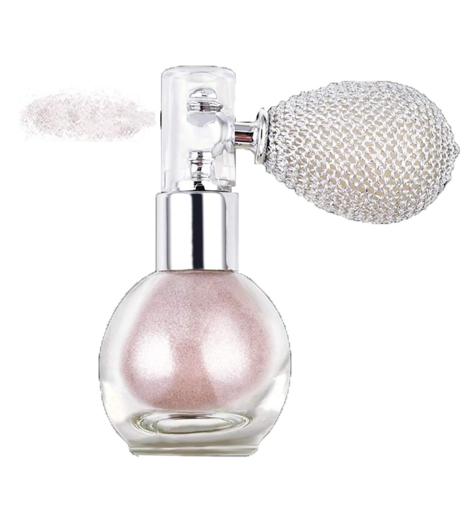 GL-Turelifes Highlighter Loose Powder Spray Glitter Powder Spray Shimmer Sparkle Powder Makeup Spray for Hair Face Body Cosmetic (#3 Nude Pink) - Buy Online on GoSupps.com