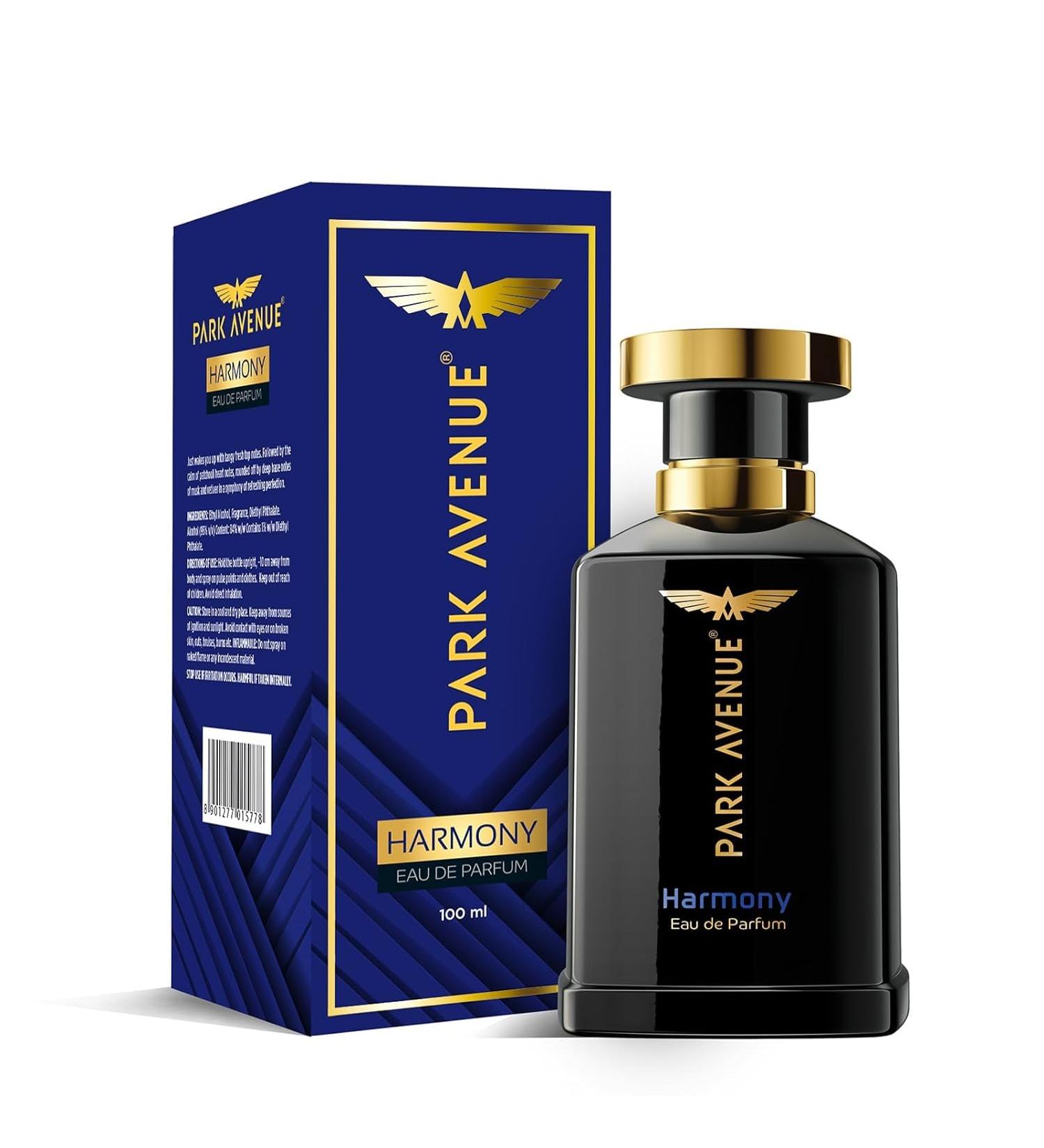 Harmony Eau De Parfum Men 100ml | Long Lasting Perfume for Men | Premium Luxury Fragrance Scent | Aromatic Blend of Patchouli Musk & Vetiver | Suitable for Every Occasion - Buy Online on GoSupps.com