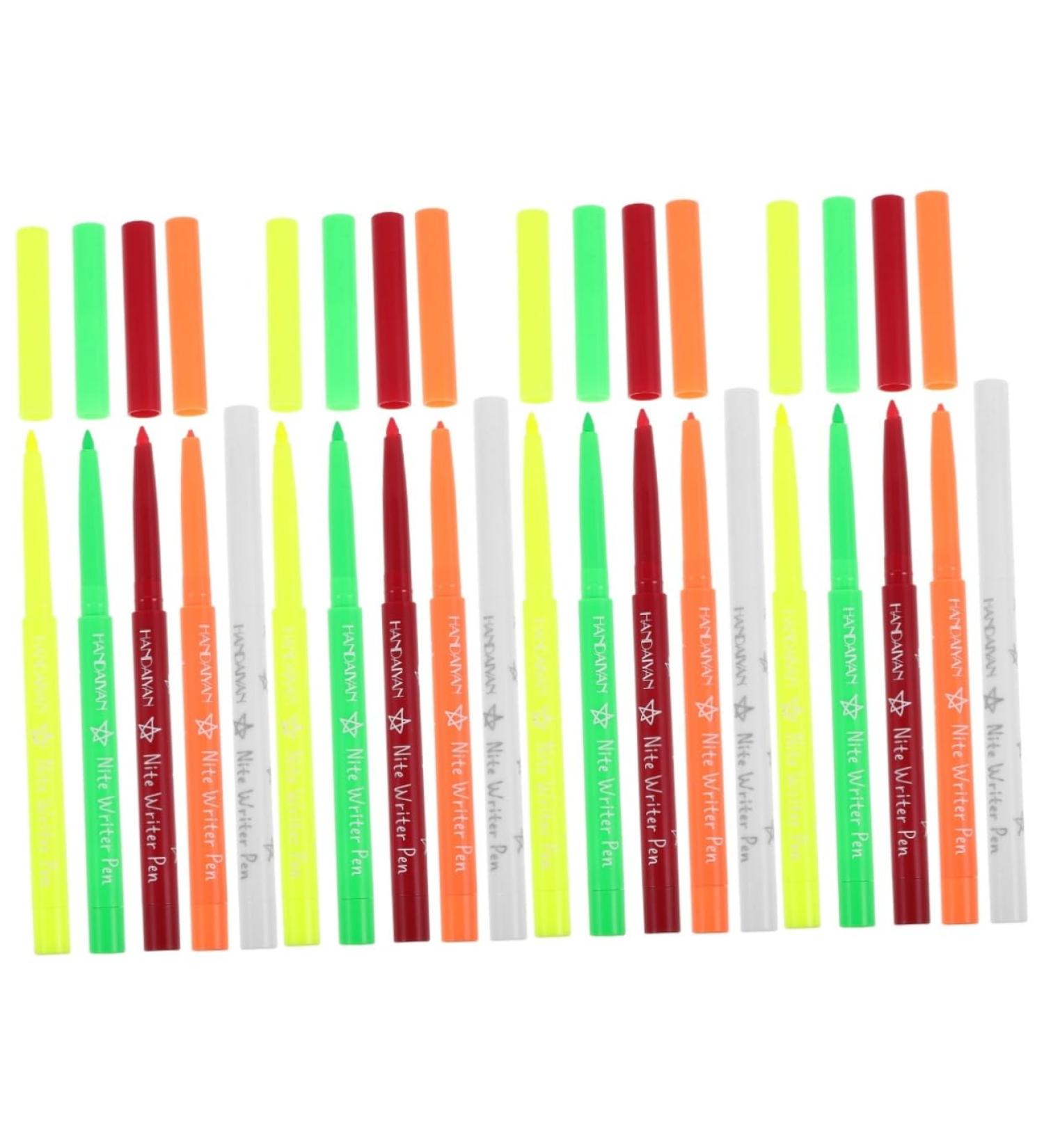 NOLITOY 20 Pcs Halloween Paint Pen Glow Eyeliner Pencil Fluorescence Liner Fluorescence Eyeliner Plastic 12.00X0.80X0.80CMx4pcs Assorted Colorx4pcs - Buy Online on GoSupps.com