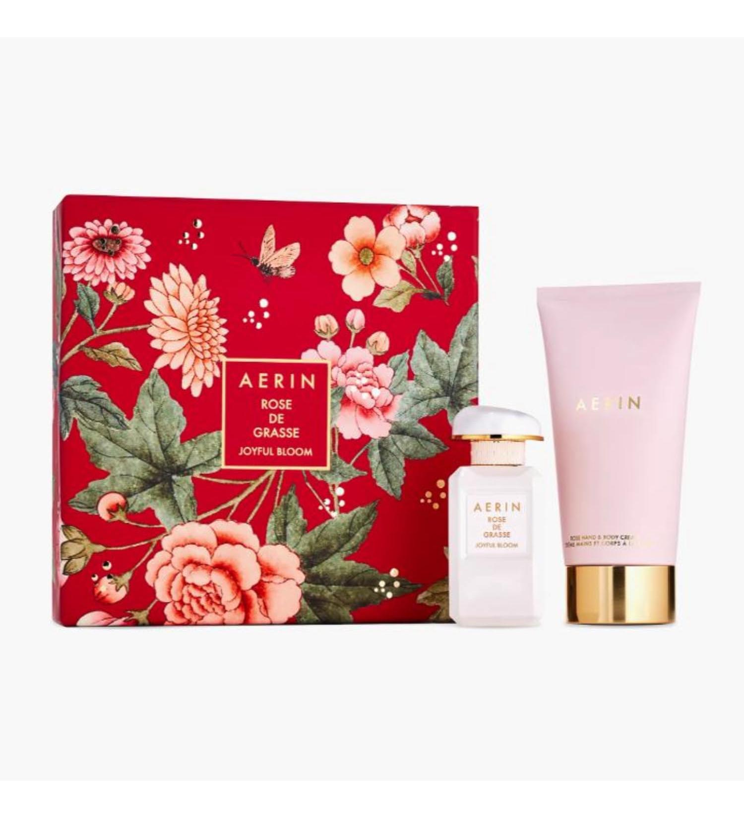 AERIN Rose De Grasse Joyful Bloom 2 Piece Gift Box Set - Eau De Parfum and Rose Hand & Body Cream