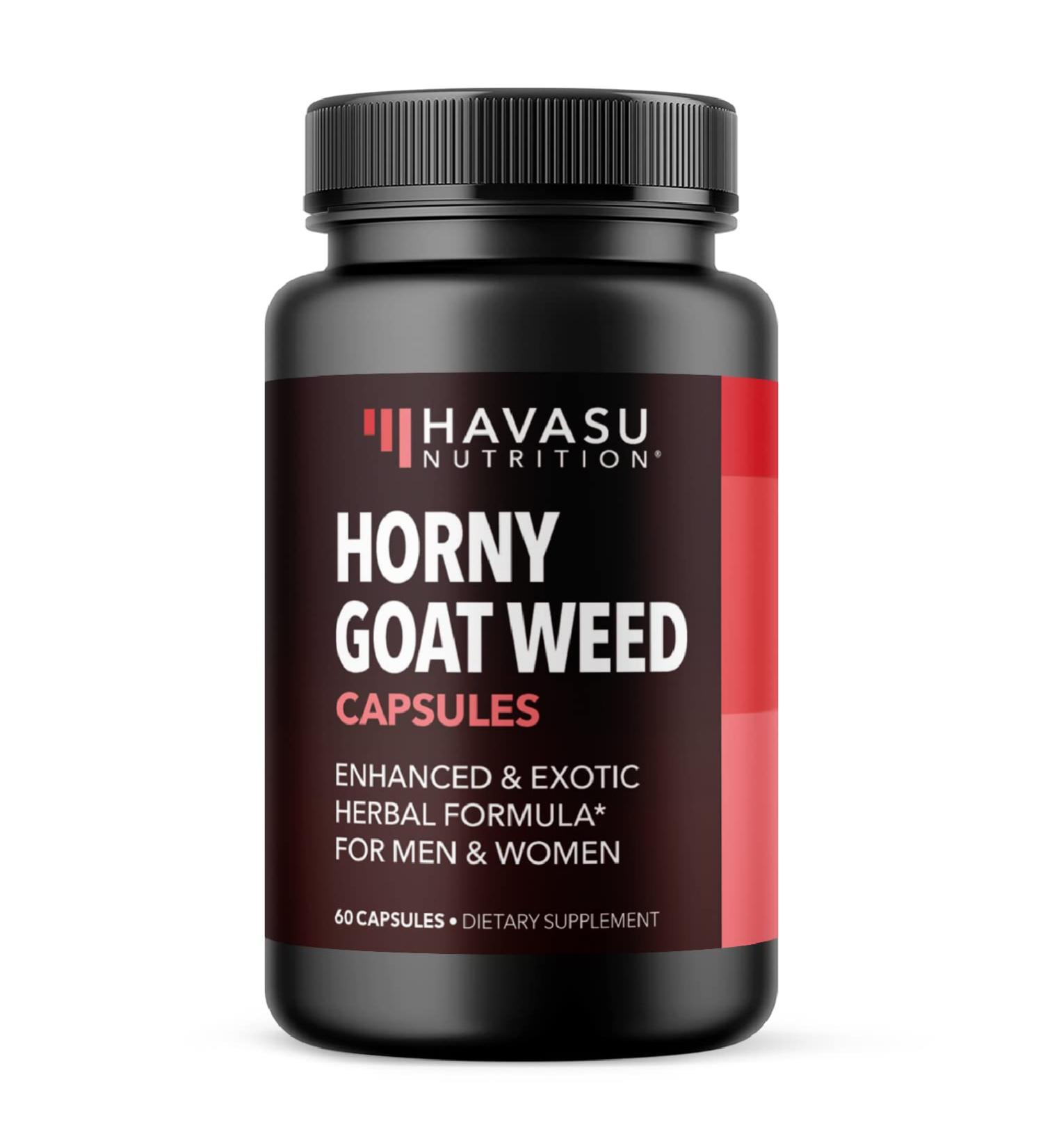Havasu Nutrition Horny Goat Weed with Ginseng & Maca Root - Boost Energy & Libido - 60 Capsules - Buy Online on GoSupps.com