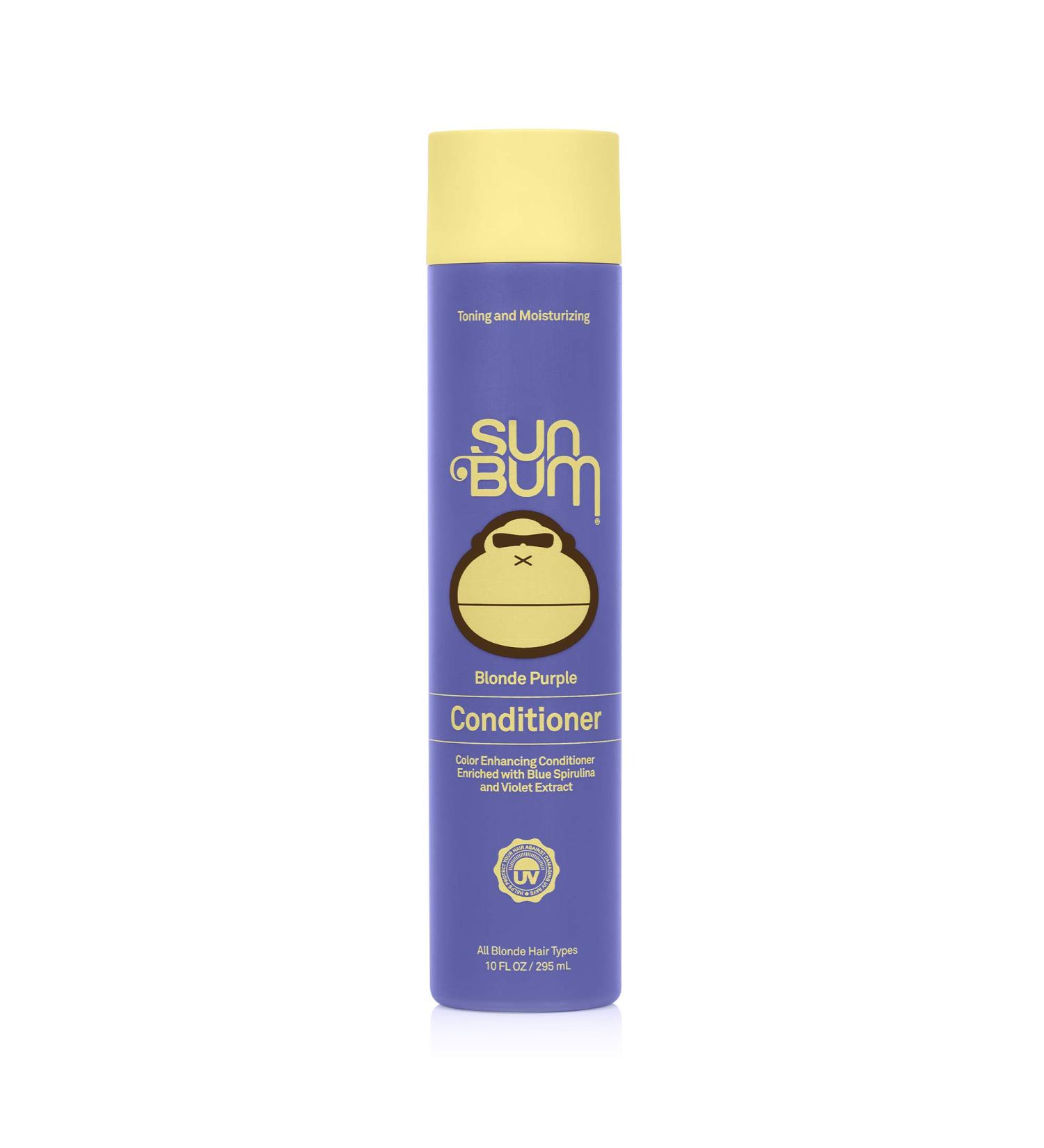 Sun Bum Blonde Conditioner 10 Fl Oz - UV Protecting, Color Enhancing & Cruelty-Free Treatment for Blondes - Buy Online on GoSupps.com