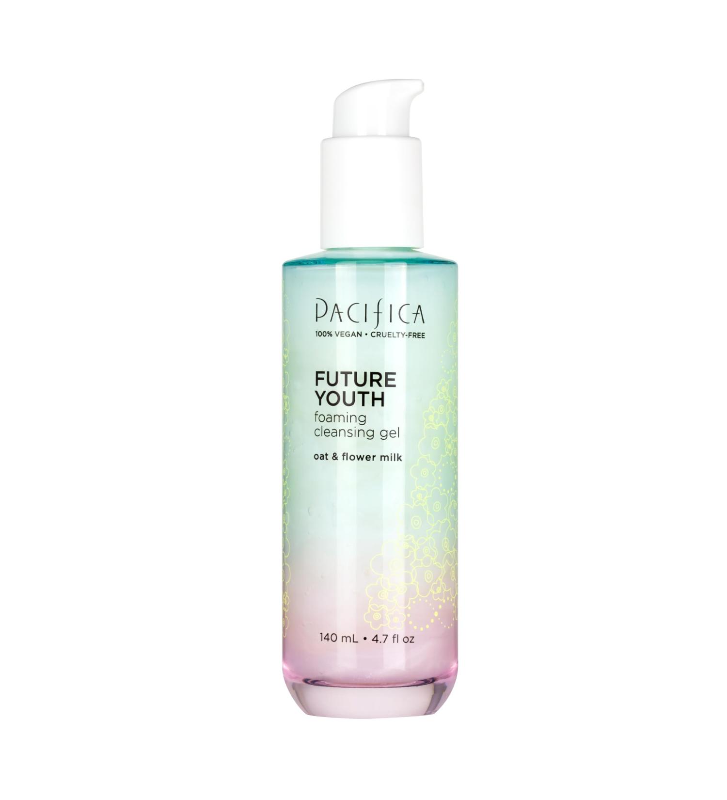Pacifica Beauty Future Youth Foaming Cleansing Gel | Gentle Vegan Face Wash for All Skin Types | Alcohol-Free & Dermatologist Tested Makeup Remover - Buy Online on GoSupps.com