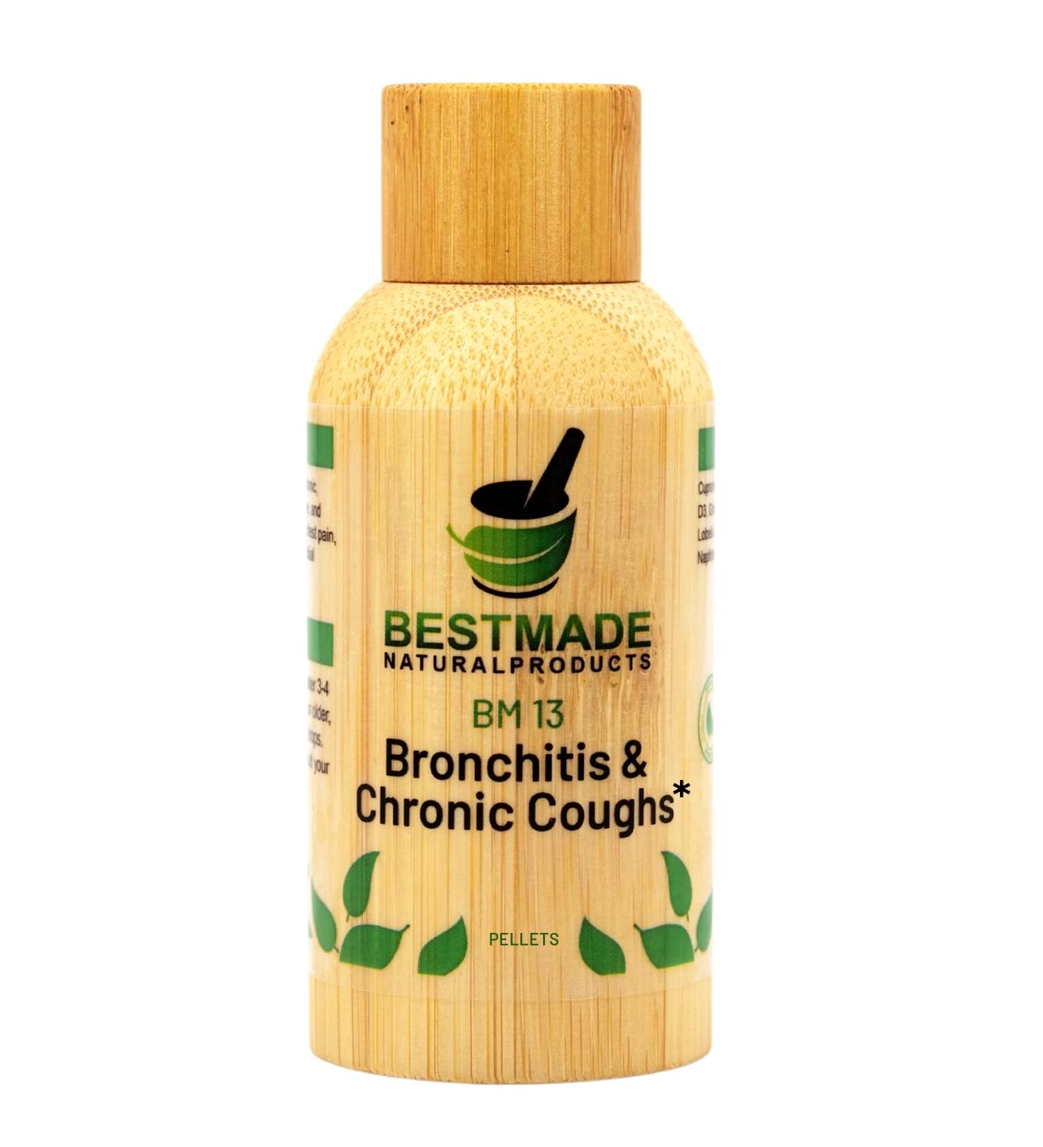Bestmade Natural Products Cough Relief BM13 -Homeopathic Remedy for Acute & Chronic Cough Whooping Cough Chest Discomfort Non-Drowsy Safe for All Ages 140 Pellets - Buy Online on GoSupps.com