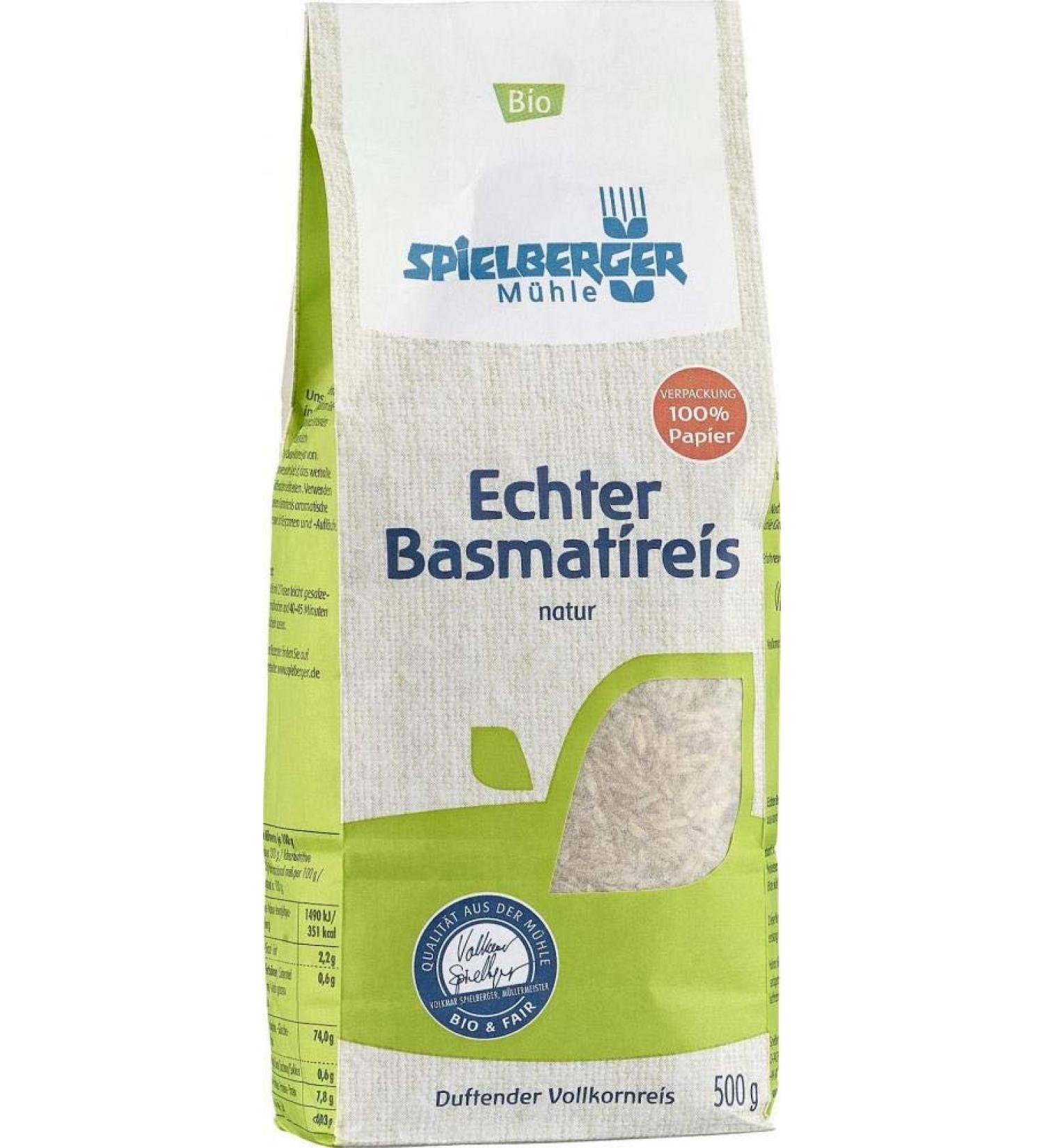SPIELEBERGER Genuine natural basmati rice 500g