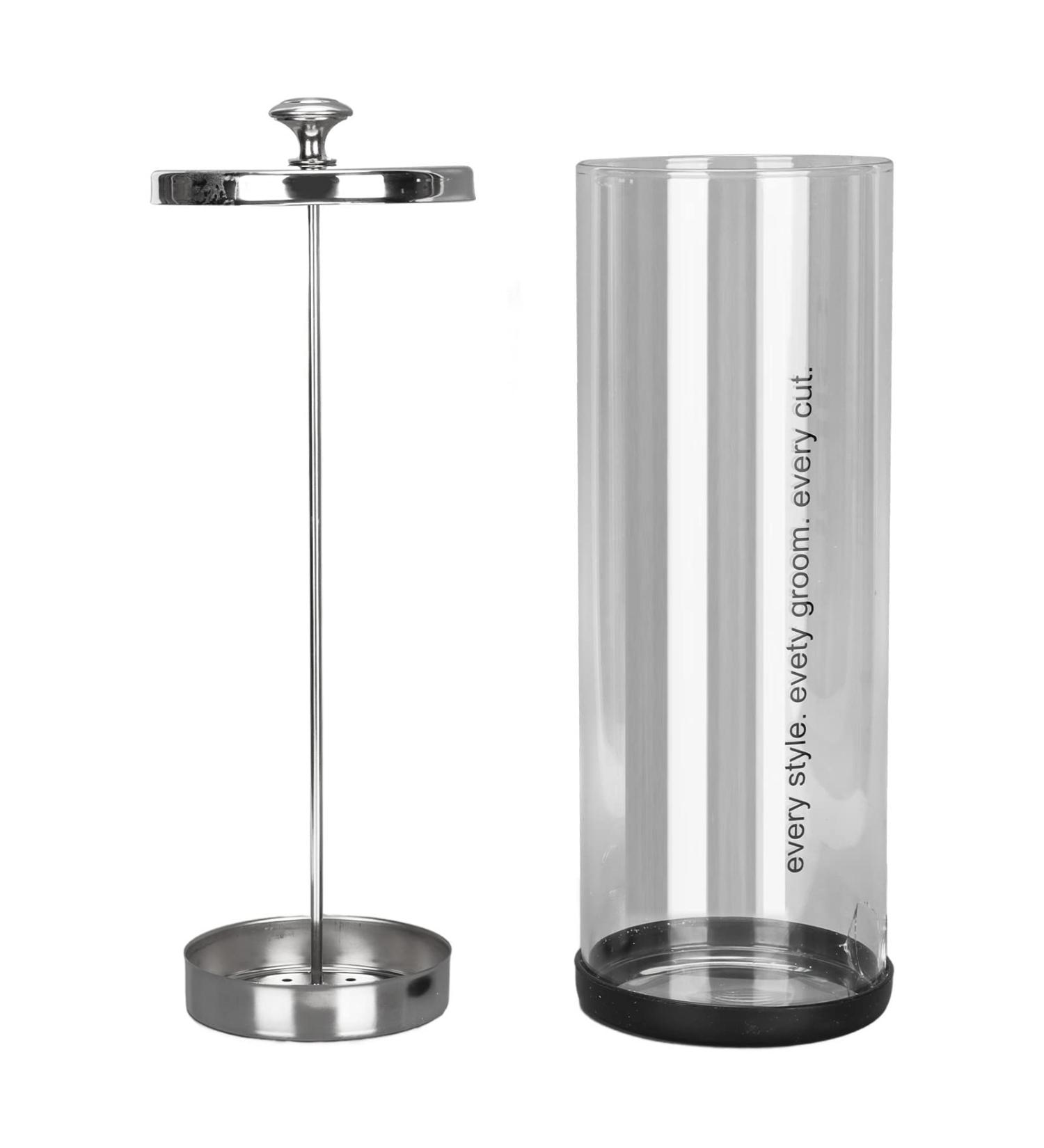 Barbicide Soaking Jar Transparent Cleansing Glass Jar for Barber Tools Nail Salon Supplies Cleansing - Buy Online on GoSupps.com