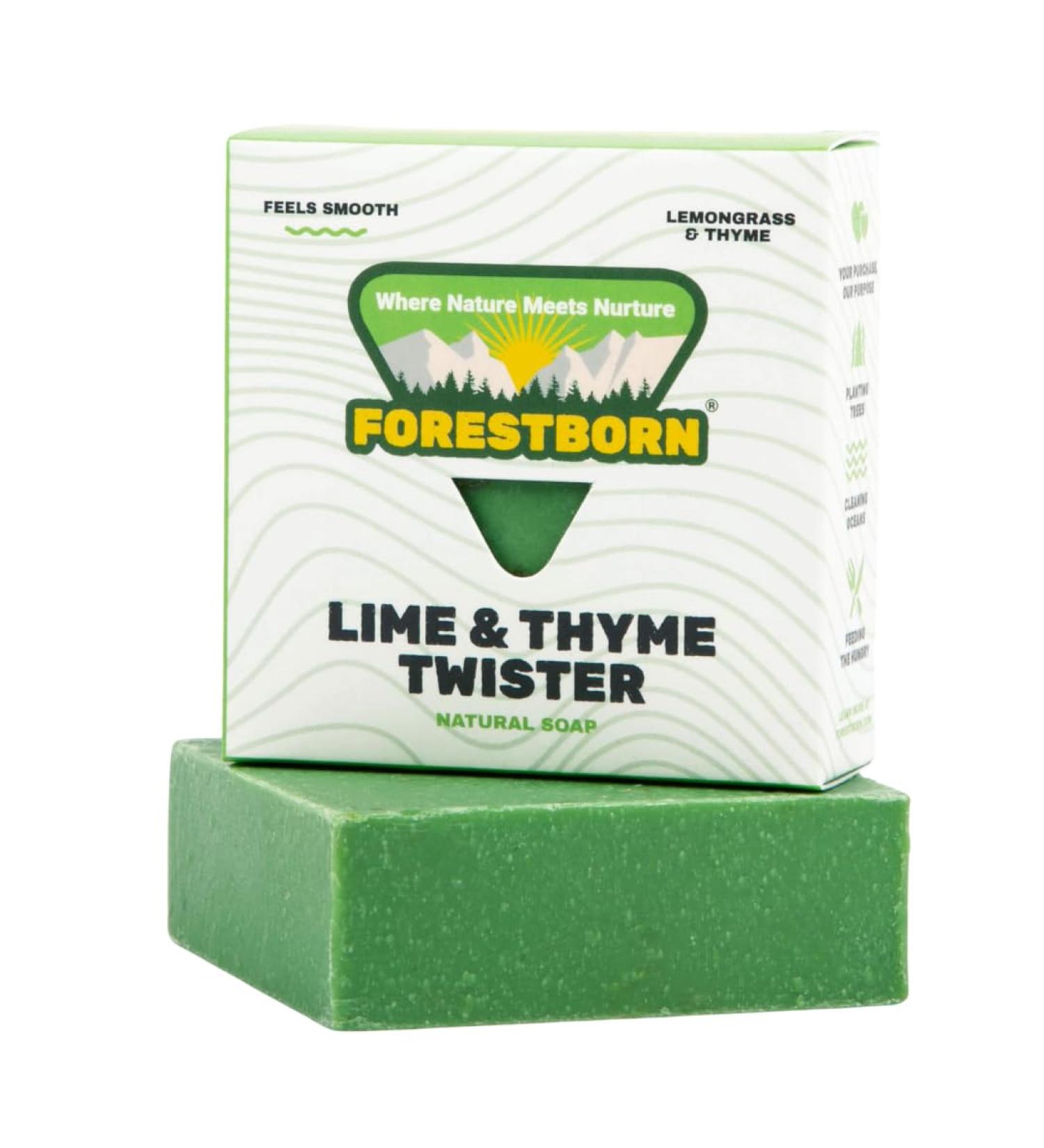 All Natural Premium Quality Bar Soap - Lime & Thyme Twister 5 oz | Nurturing Nature & Nourishing Lives - Shop Internationally - Buy Online on GoSupps.com