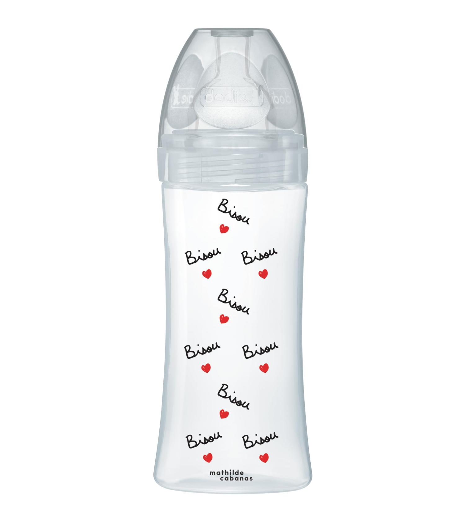 DODIE Anti Colic Baby Bottle Flat Teat X MATHILDE CABANAS - 330ml - flow 3 - Buy Online on GoSupps.com