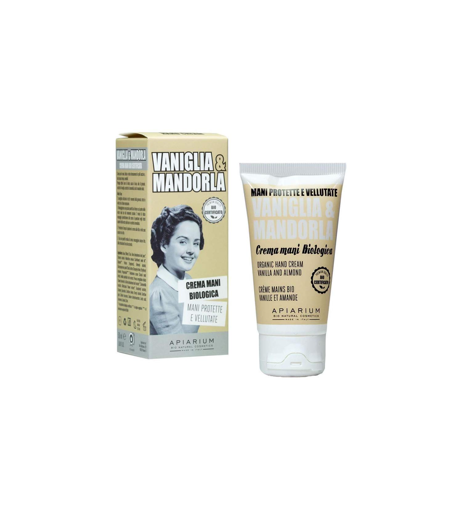 Apiarium Organic Hand Cream Vanilla and Almond - 50 ml