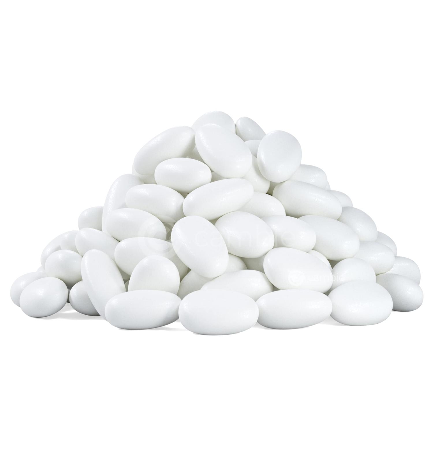 Cambie Jordan Almonds - Premium Bright White Candy Almonds for Weddings, Parties, and Holidays - 1 lb Pack - Buy Online on GoSupps.com