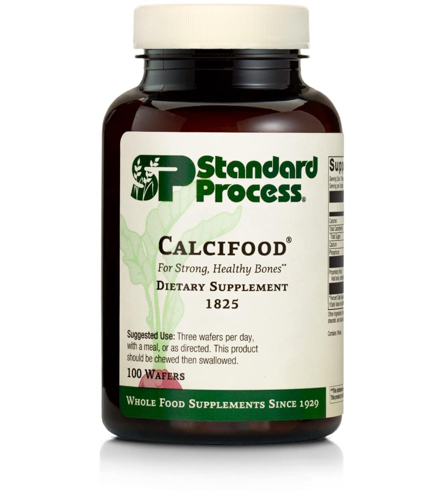 Standard Process Calcifood - Bone Strength & Calcium Absorption Support - 100 Wafers - Buy Online on GoSupps.com