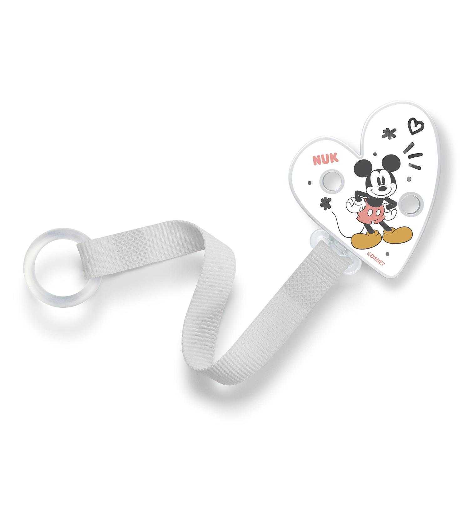 NUK Disney Mickey Mouse Soother Band & Clip | Resilient, Shatter-Proof All Soothers - Buy Online on GoSupps.com
