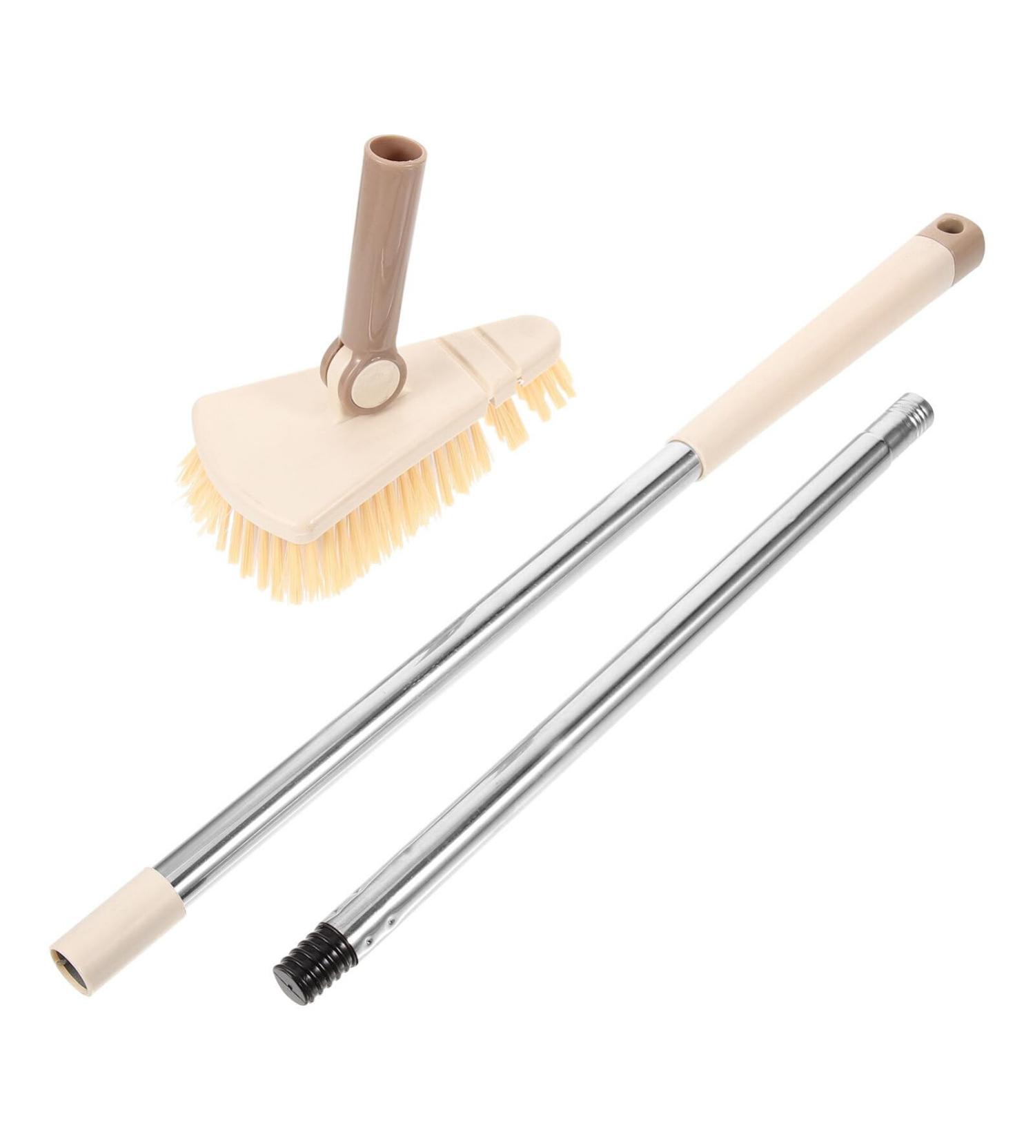 Amosfun cleaning brush brush to clean cleaning poolw scher Practical pool brush household brush pool brush with a rod to the clean sweeping brush stainless steel floor long handle
