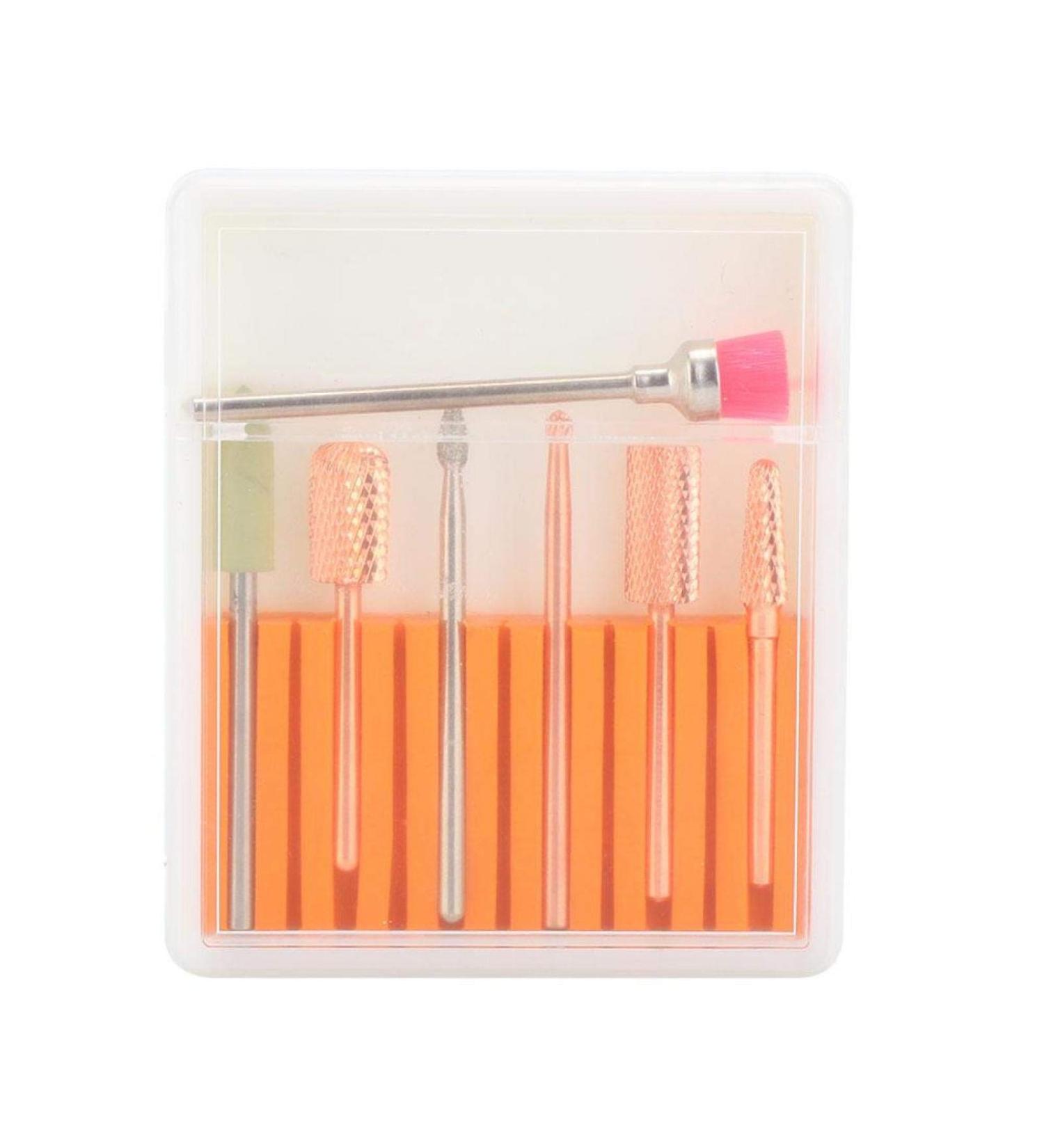 BuyWeek Nail Drill Set - 7pcs Electric Nail Drill Bits for Home Salon (GH-10) | International Shipping Available - Buy Online on GoSupps.com
