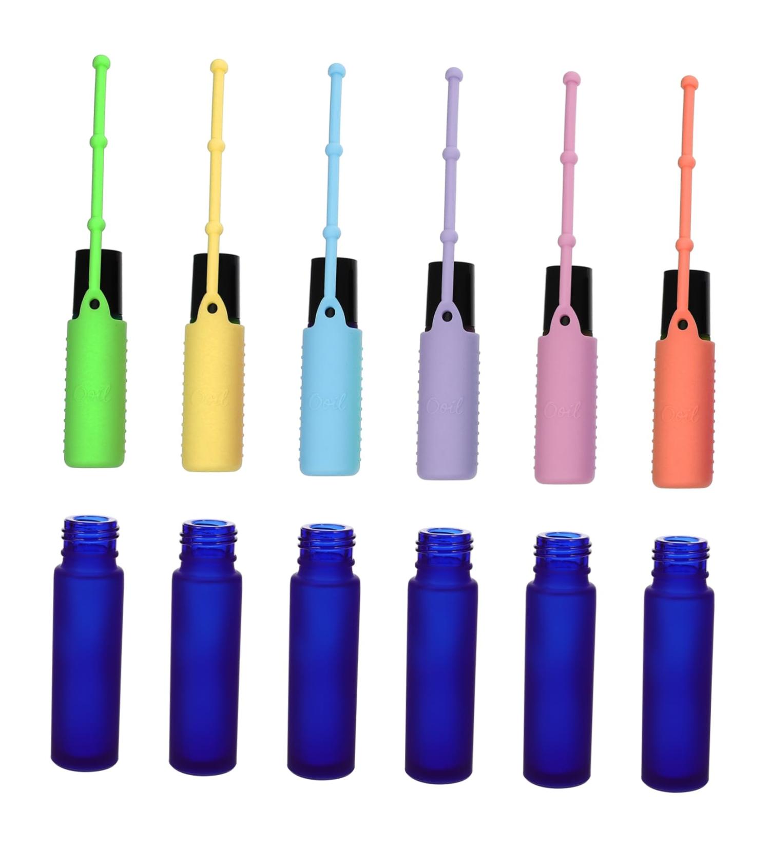 DRESSOOS 1 Set Roll Roller Bottle Glass Ball Travel Liquid Bottle - Buy Online on GoSupps.com