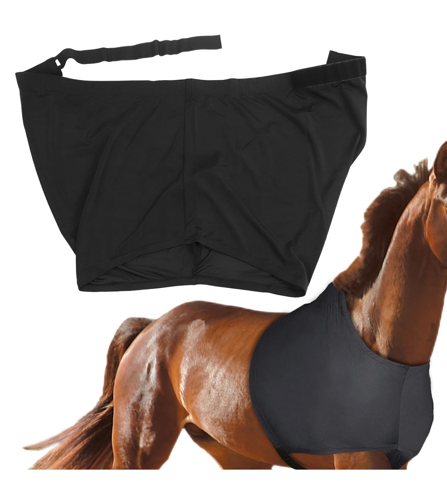Stretch School Protection for Horses | Elastic Shoulder & Breast Protection Vest - Comfort Fit Anti-Bibs Black L - Buy Online on GoSupps.com