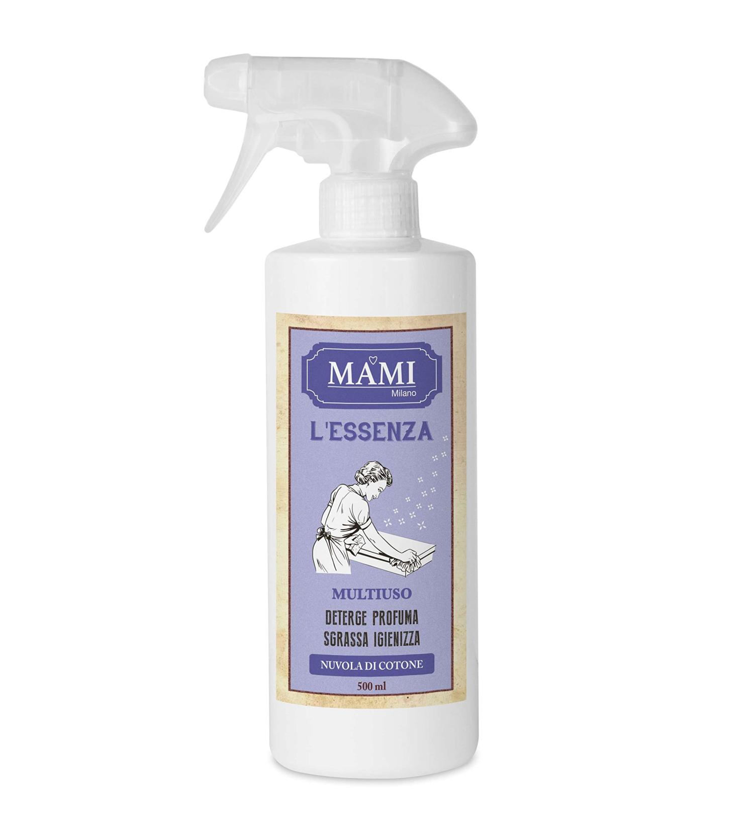 MAMI MILANO - MULTIPURPOSE CLEANSER - MADY IN ITALY - DEGREASE DETERGE HYGENISE PERFUME - COTTON CLOUD 500 ml
