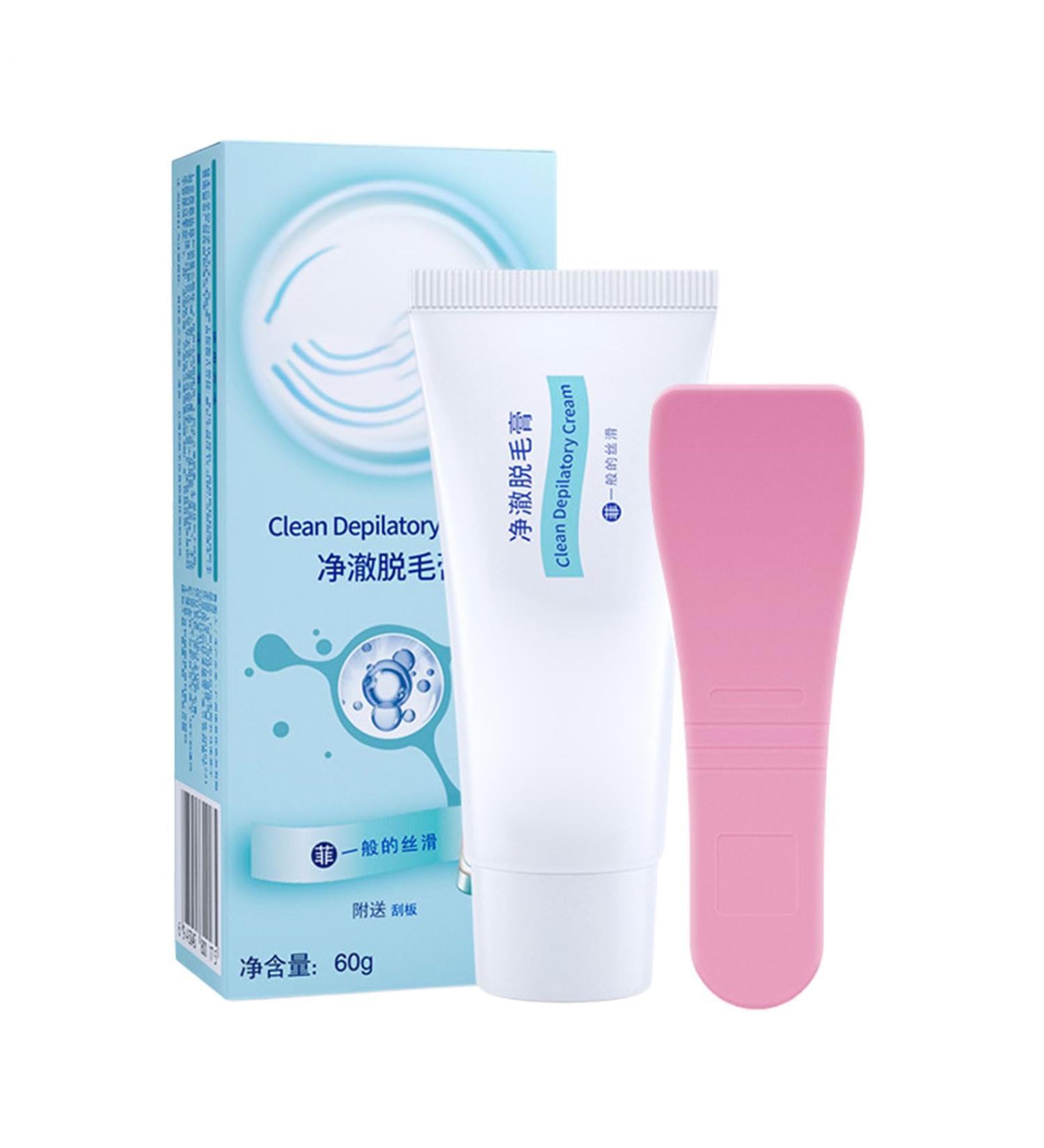 Depilatory Cream 60g Armpit Hair Remover With Scraper Smooth Skin For Legs Arms Men Bikini & Intimate Zone Women Armpits - Buy Online on GoSupps.com