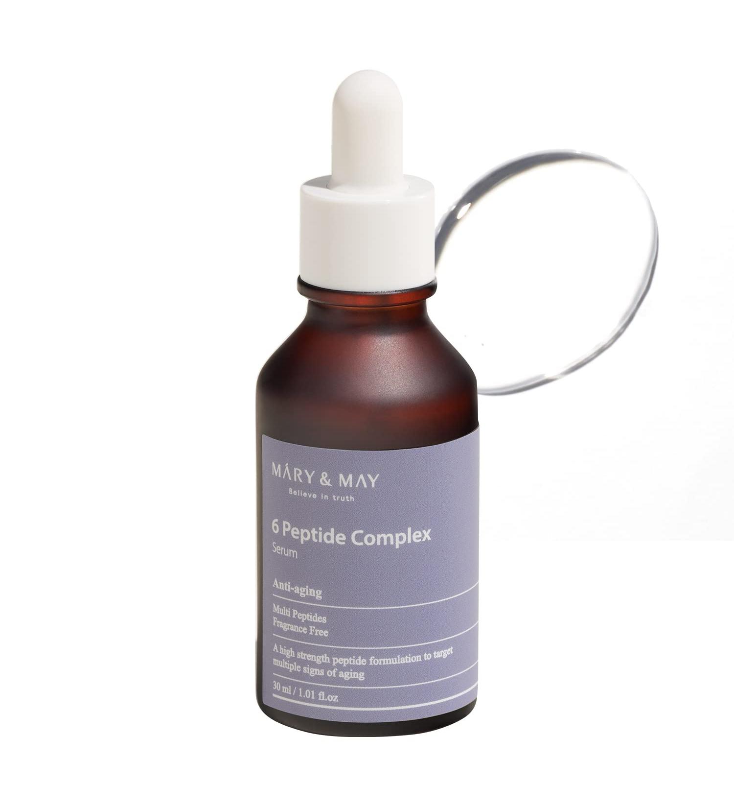 Buy Mary & May 6 Peptide Complex Serum 30ml - Revitalize & Hydrate | International Shipping Available - Buy Online on GoSupps.com