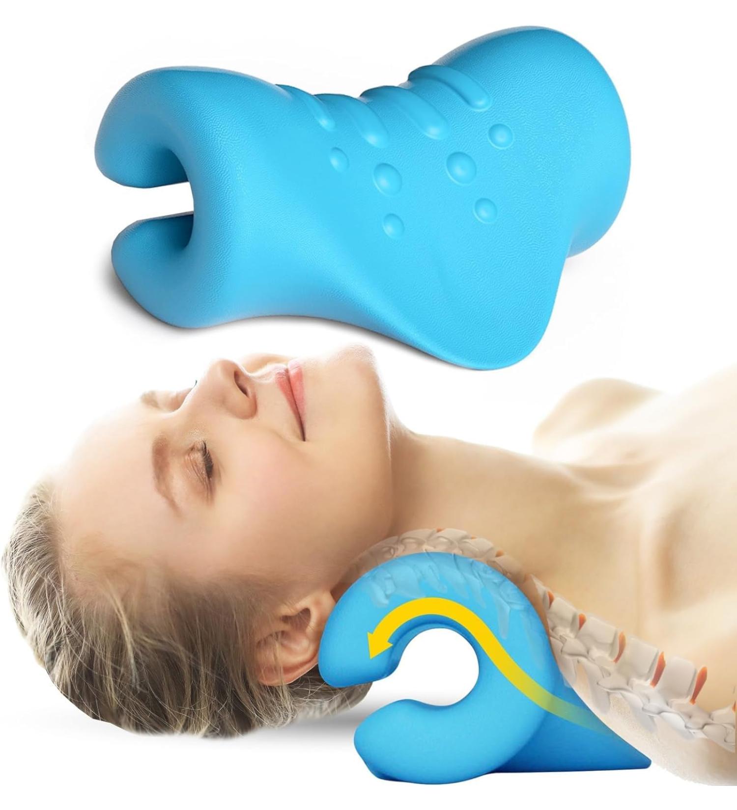 Optimized Hadsomun Neck Stretcher & Cervical Traction Device - Orthopedic Neck and Shoulder Relaxer for Pain Relief - Buy Online on GoSupps.com