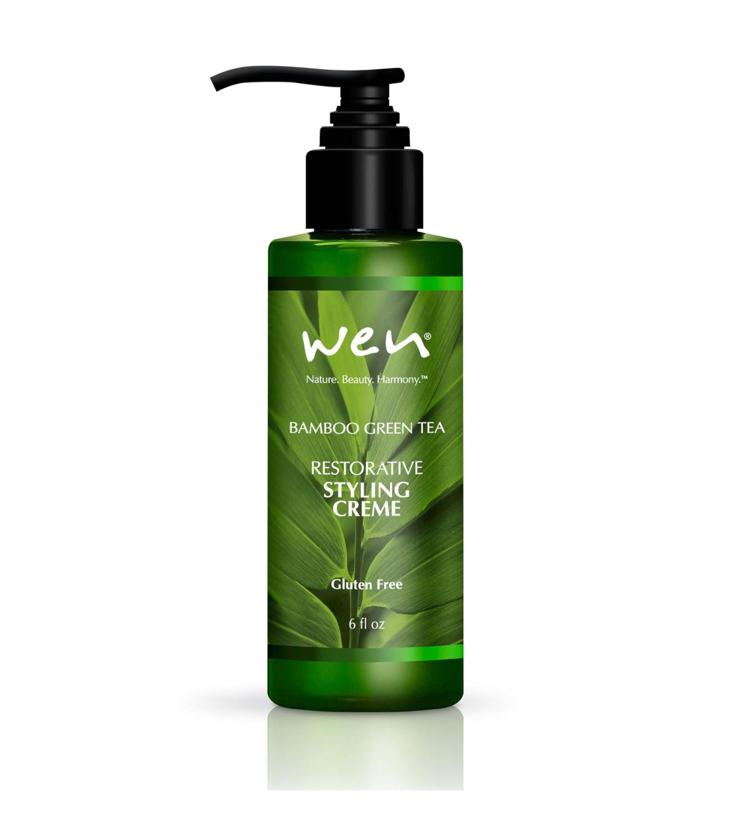 WEN by Chaz Dean Bamboo Green Tea Restorative Styling Cream - Anti-Frizz Hair Cream for Men & Women | Frizz Control & Finishing Cream - 6 Fl Oz - Buy Online on GoSupps.com