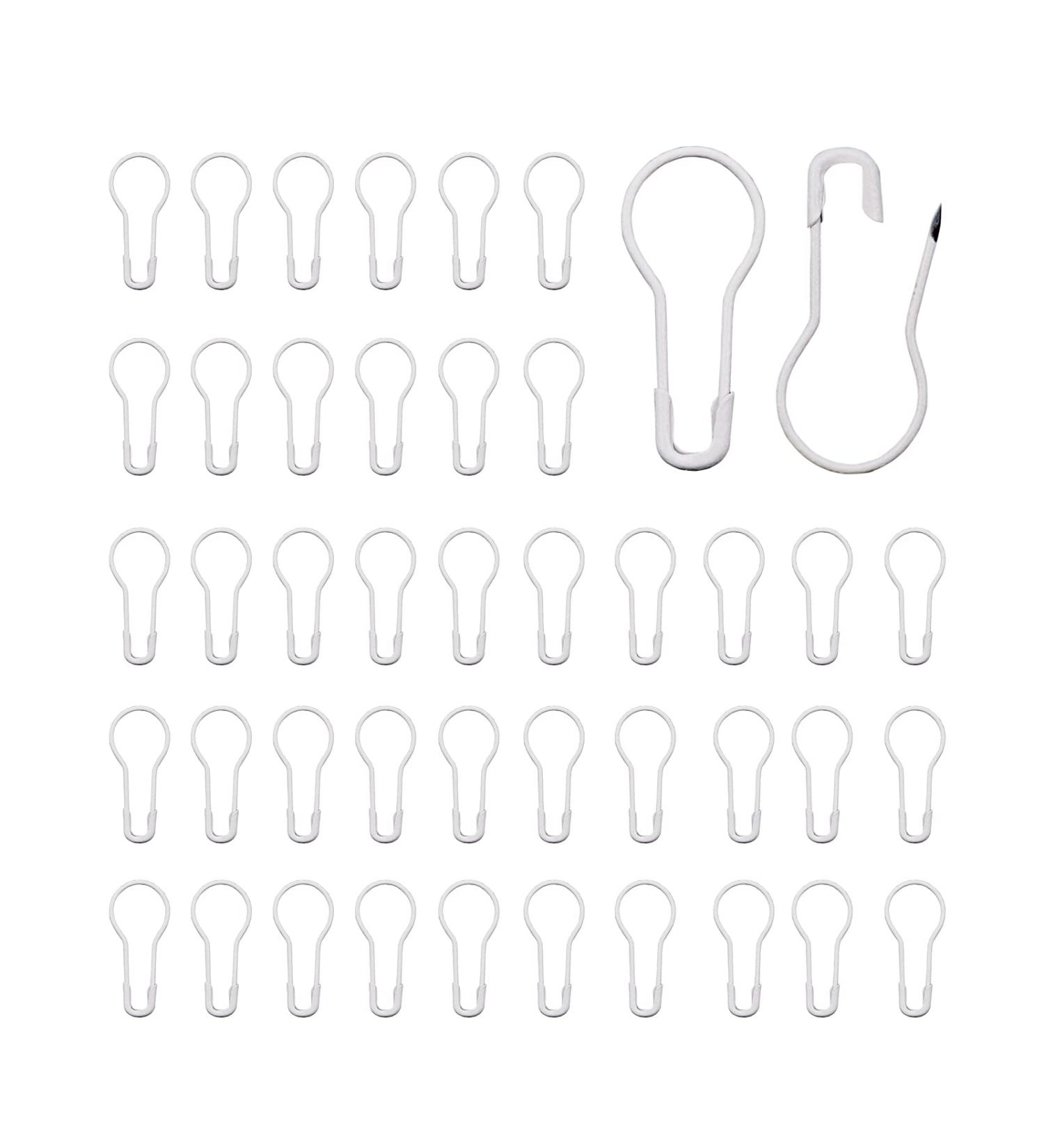 500 Pcs White Bulb Safety Pins | Calabash Metal Gourd Pins for Tailors and Clothing Tags - 0.86 inch (22mm) - Buy Online on GoSupps.com