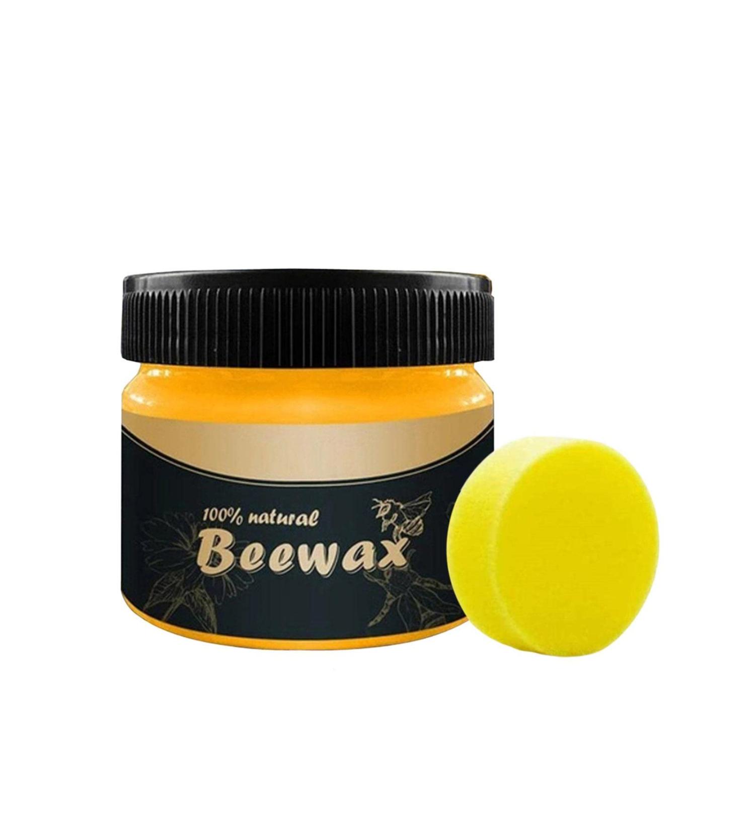 Beeswax Furniture Polish - Wood Restoration Beeswax Wood Seasoning Beeswax for Furniture Multipurpose Beeswax Polish for Wooden Furniture Care (Sponge Included) Nanyaciv - Buy Online on GoSupps.com