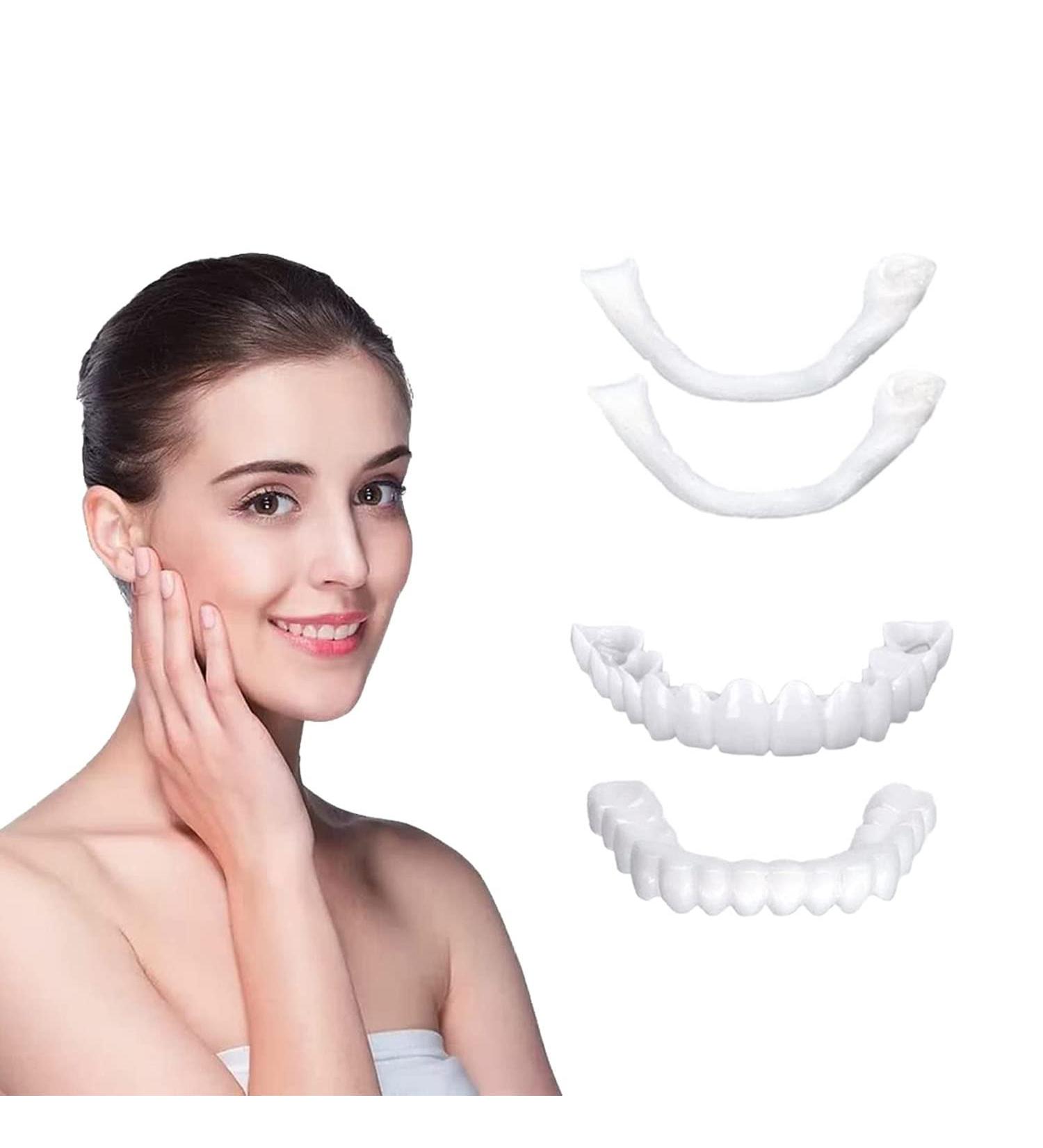 2 PCS Dental Veneers for Temporary Tooth Repair - Bright White-L3 | Protect Your Teeth & Regain Confident Smile - Men & Women - Buy Online on GoSupps.com