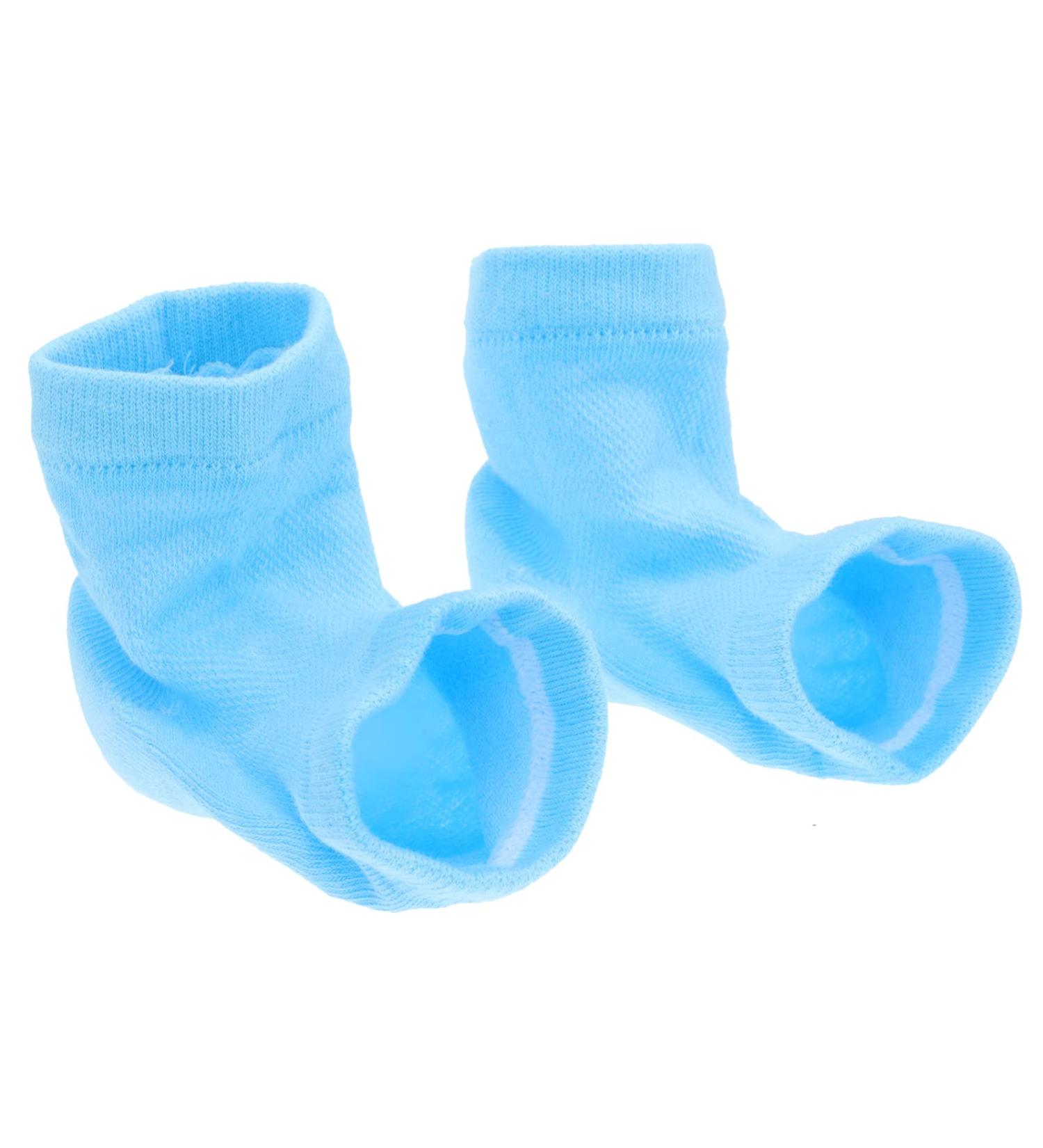 Lurrose 1set Heightening Socks Half Heel Height Increase moisturizing Heel Sleeves Heel moisturizing Sock Socks for Heels Silicone Half Shoe Lift Soft Gloves Polyester Cotton Men and Women Blue - Buy Online on GoSupps.com