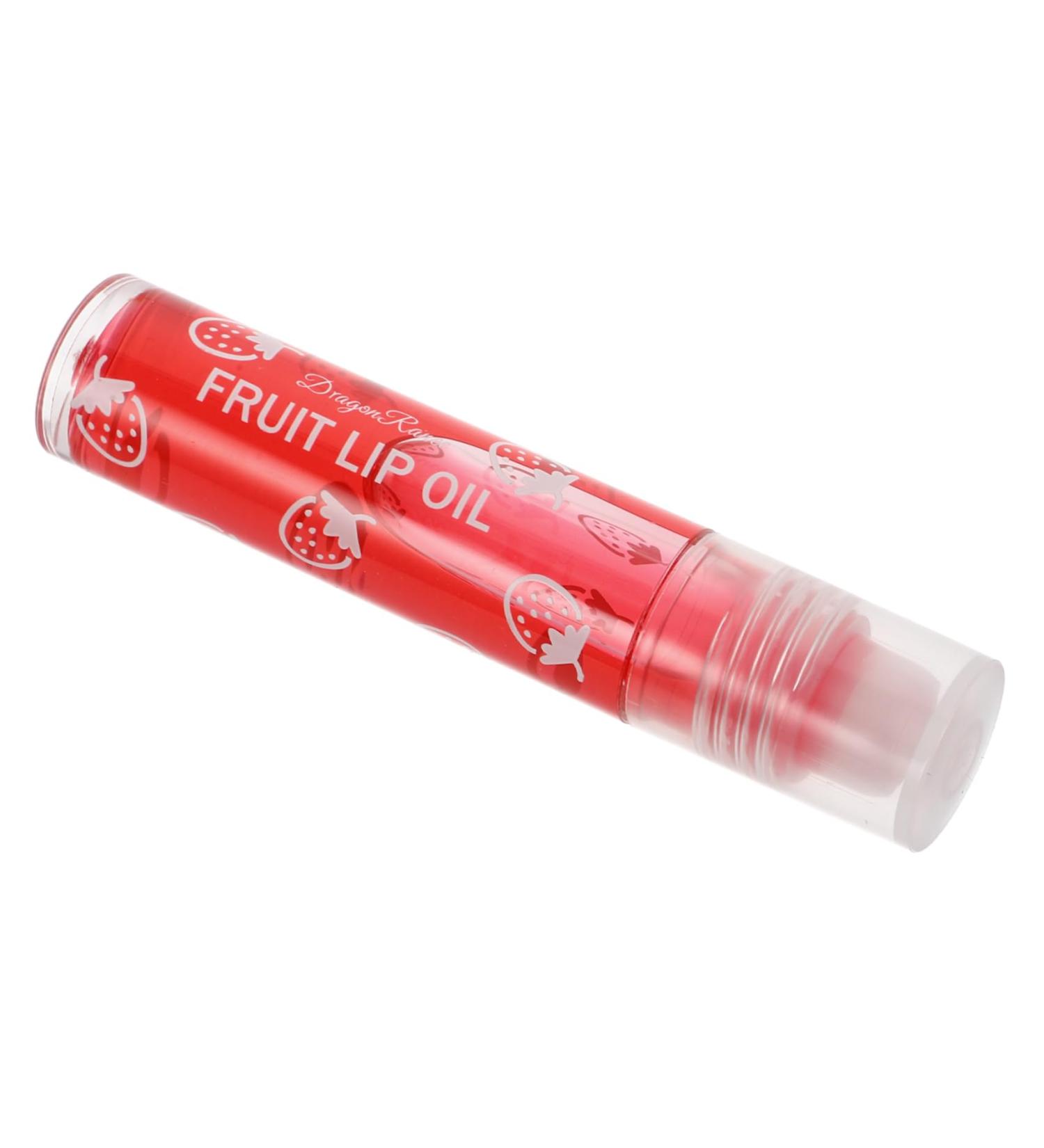 NOLITOY Huile L vres Parfum e Aux Fruits Avec Applicateur Bille Hydratant Transparent Pour L vres Gloss Repulpant Bille Pour Gar on Fille Et Ados Fraise - Buy Online on GoSupps.com