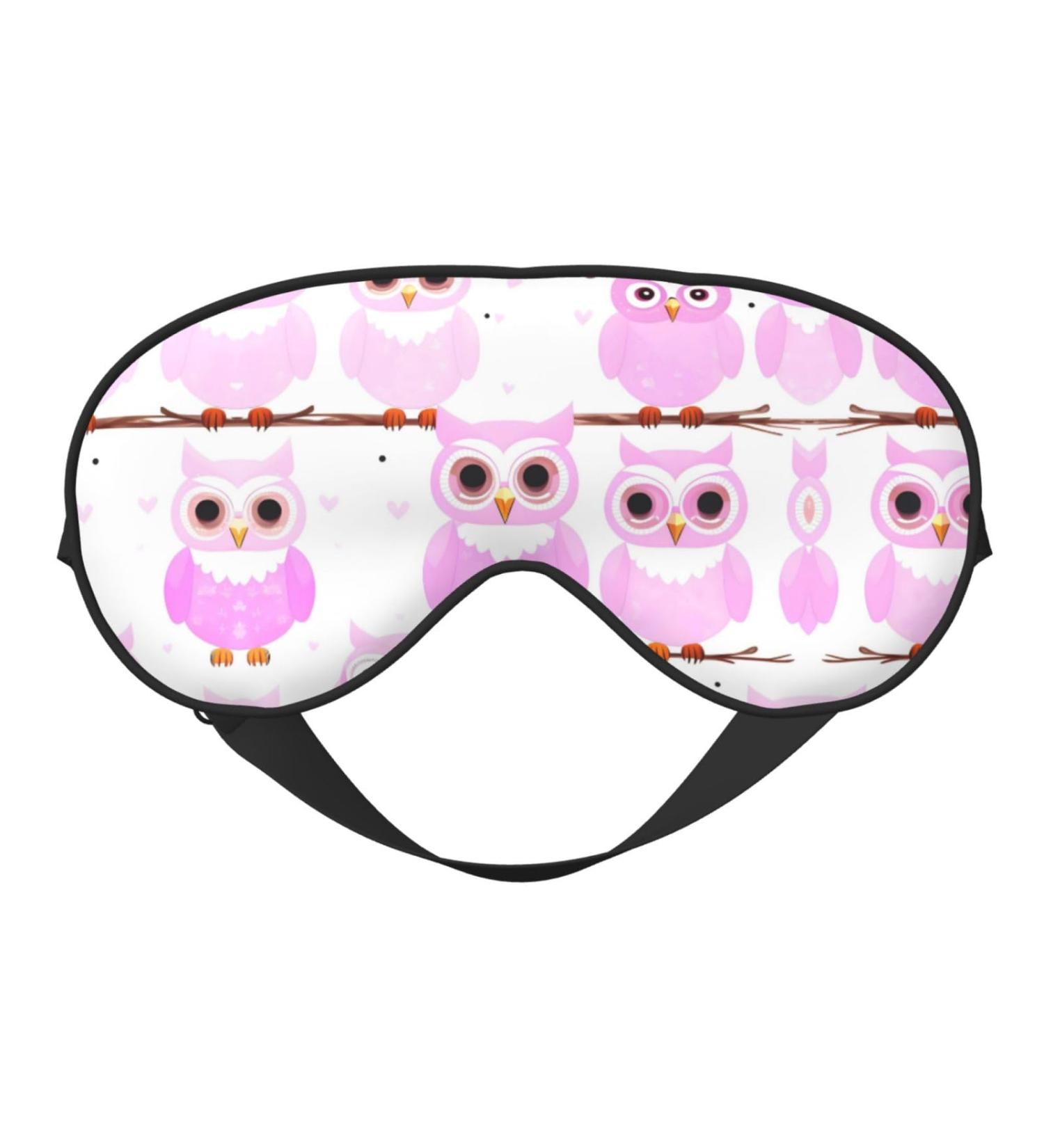 Cute Owl Eye Mask | Soft Elastic & Adjustable Nighttime Comfort for Men & Women - International Shipping Available - Buy Online on GoSupps.com
