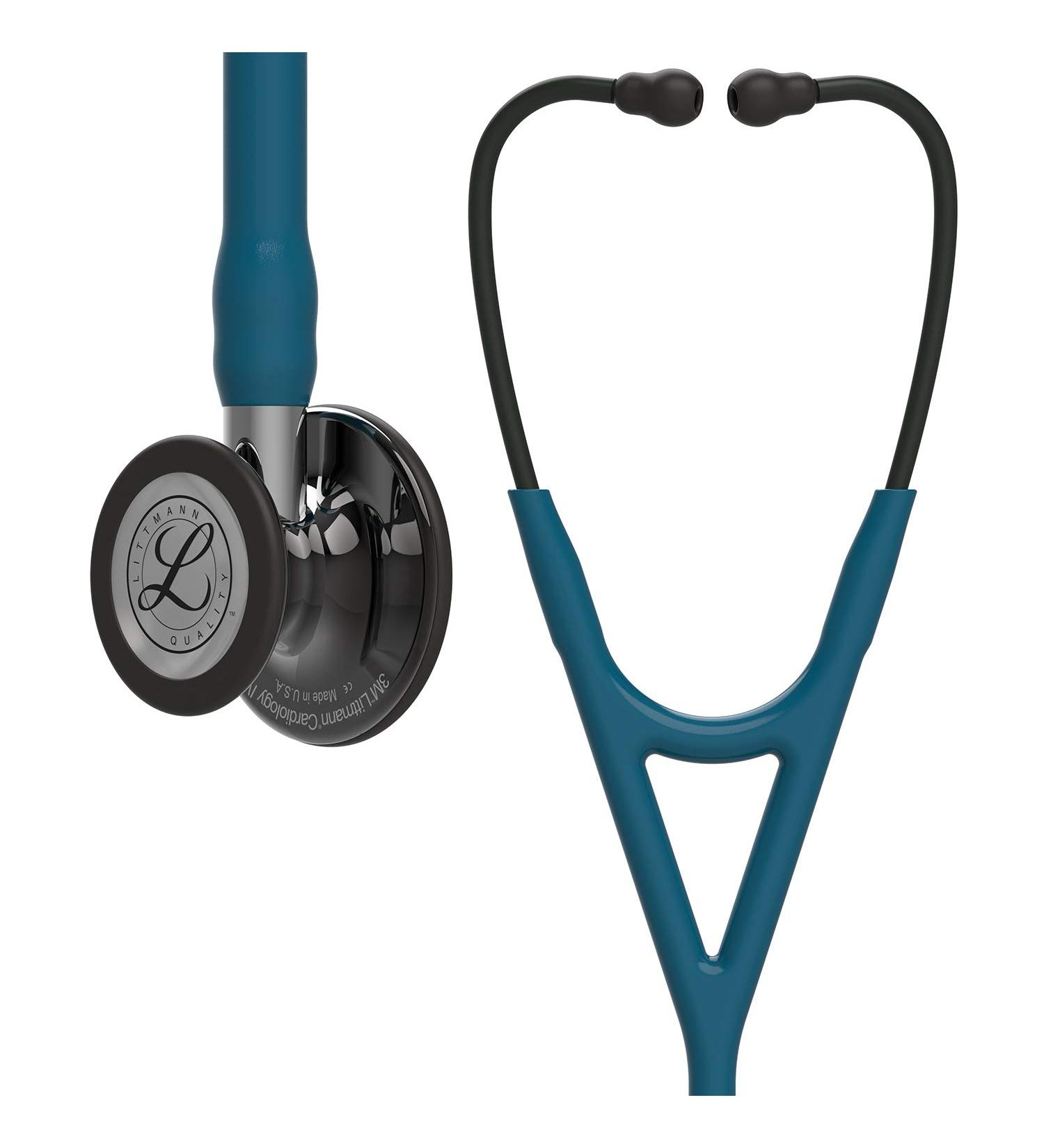 3M Littmann Cardiology IV Stethoscope - High Polish Smoke Chestpiece, Caribbean Blue Tube - 27 inch - Buy Online on GoSupps.com