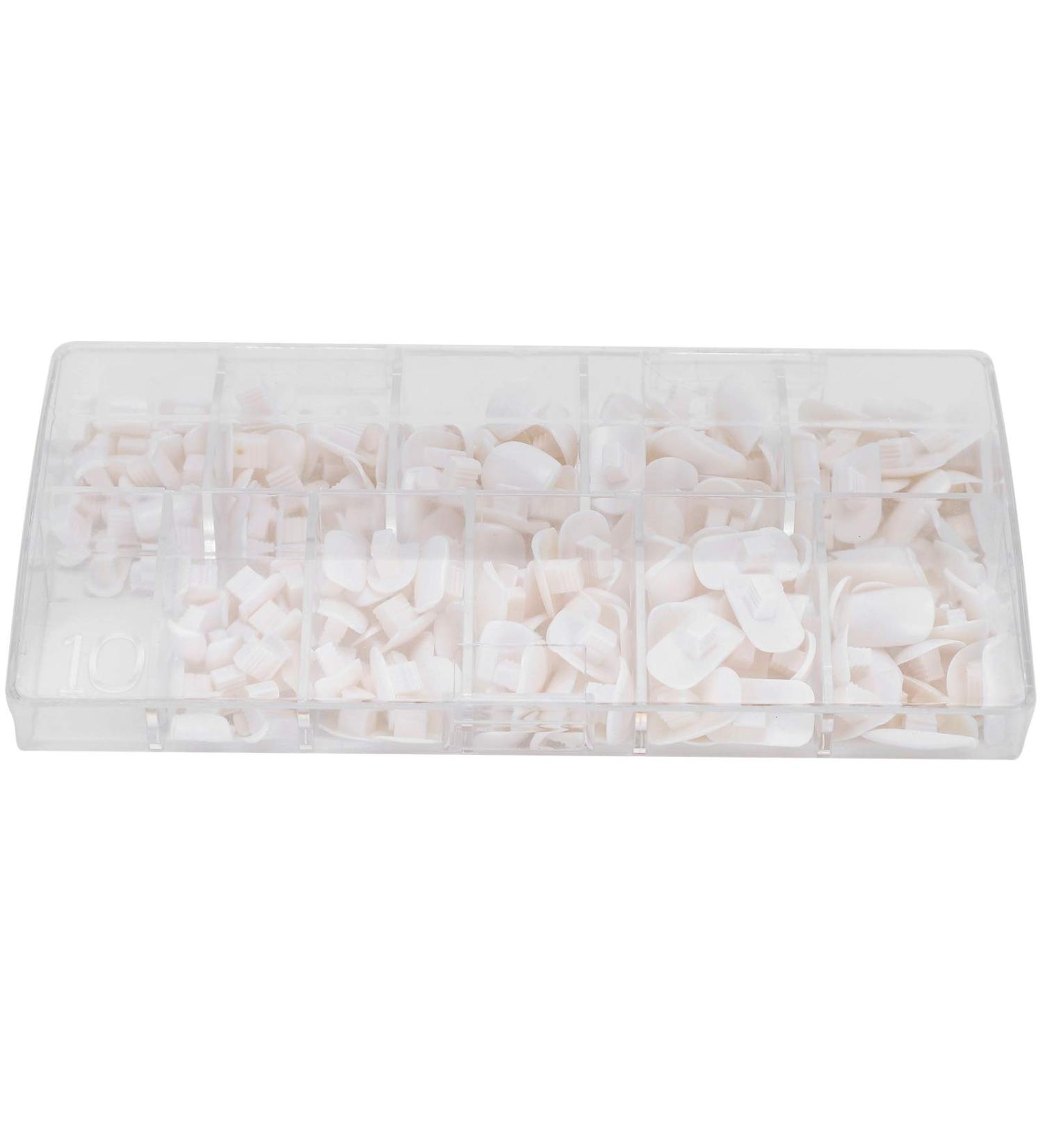200 Pieces White Nail Tips for Practice & Training | DIY False Fake Nail Manicure Tools for Beginners - Buy Online on GoSupps.com