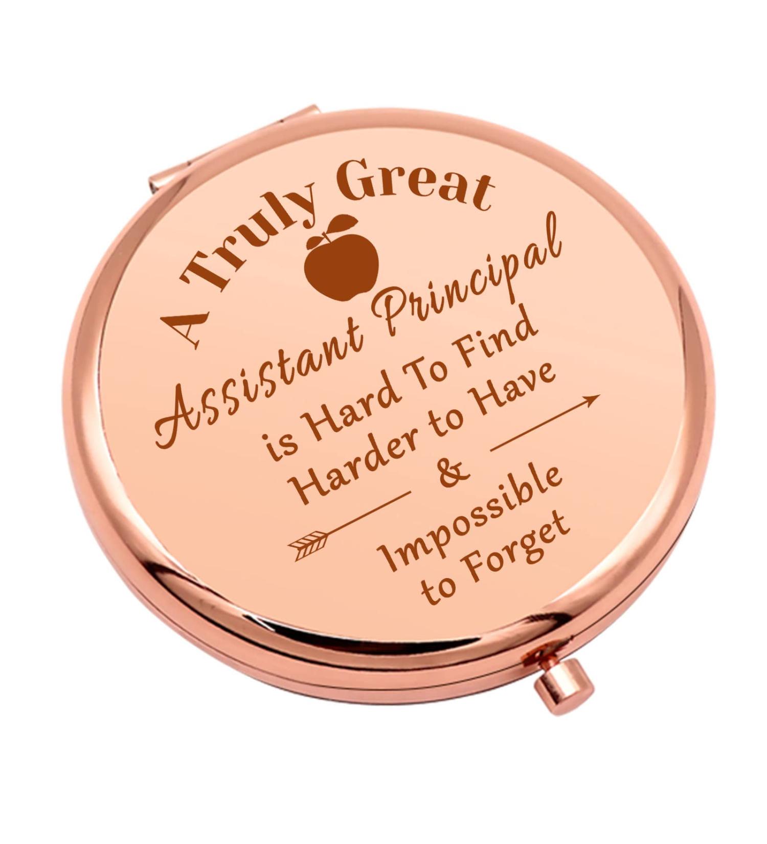 Assistant Principal Appreciation Makeup Mirror - Farewell & Retirement Gift - Buy Online on GoSupps.com