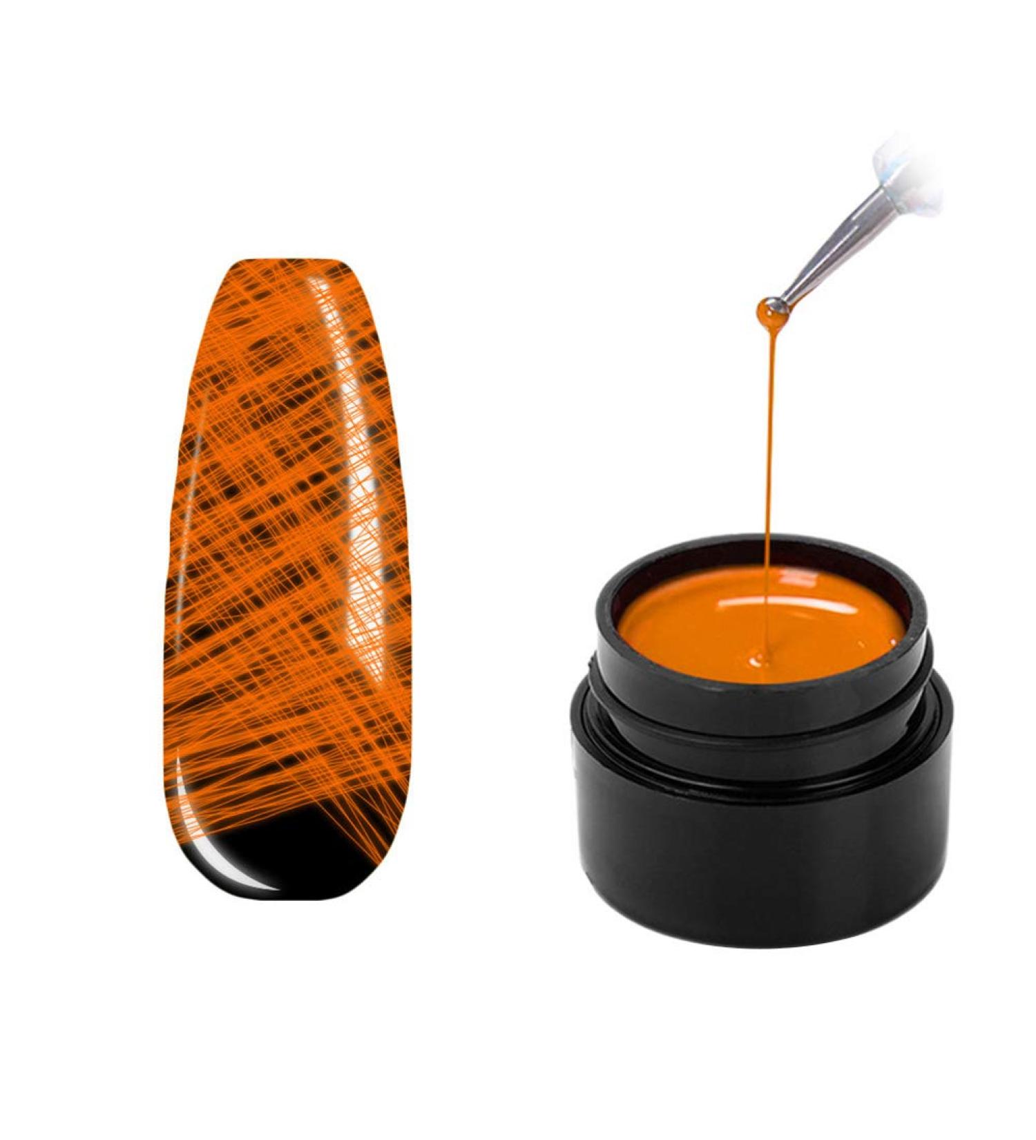 Jawseu Luminous Spider Gel - 8ml Orange Nail Art Gel for DIY Designs & Creative Nail Art Kit - Buy Online on GoSupps.com