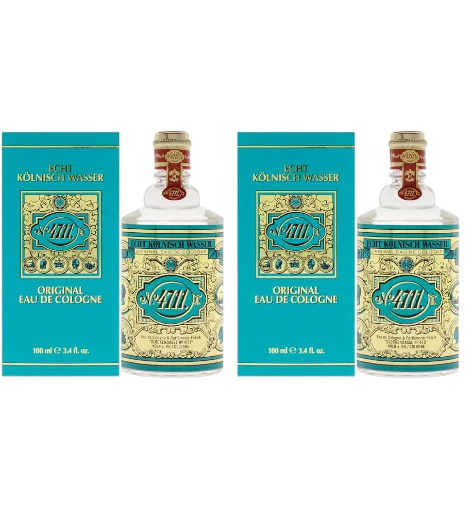 Muelhens 4711 Edc for Men 3.4 Oz/ 100 Ml 3.4 Fl Oz (Pack of 2) 100ml/3.4 Ounce (Pack of 2)
