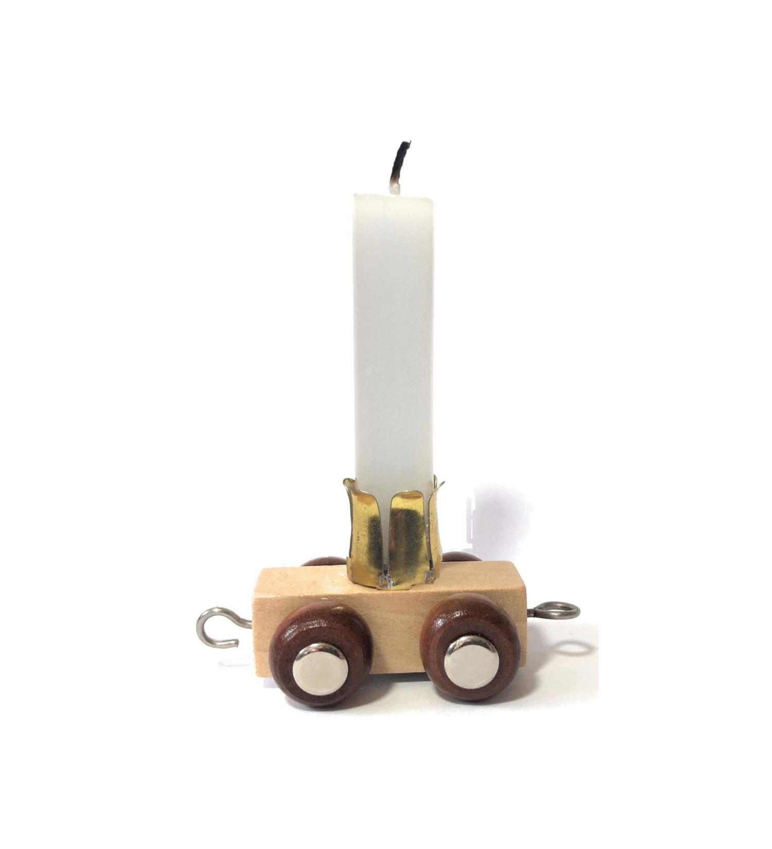 Personalizable Colorful Wooden Train - Ebyreo Locomotive & Wagons | Unique Name Assembly & Candle Wagon Set - Buy Online on GoSupps.com