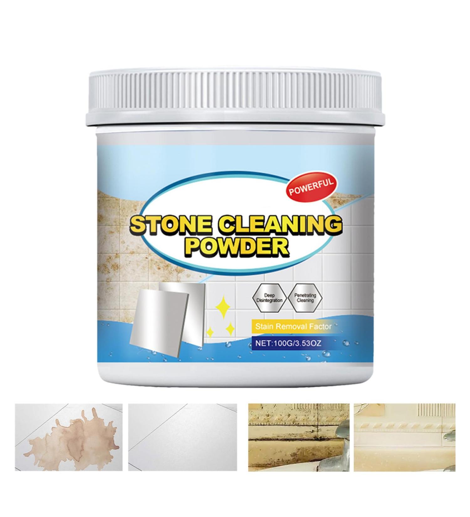 Skoulazeo Shower Cleaning Powder | Powerful Cleaning Powder for Stone | Portable Powder Cleaner for Glaze Glass Tiles Household Cleaning Powder for Stainless Steel - Buy Online on GoSupps.com