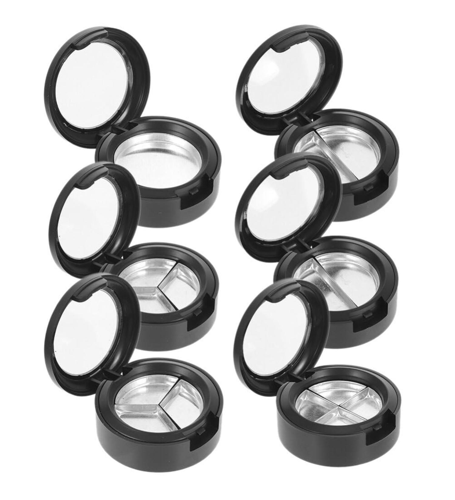 Beavorty 6pcs Eye Shadow Box Make up Pallet Empty Cosmetics Case Empty Eye Shadow Holder Travel Highlight