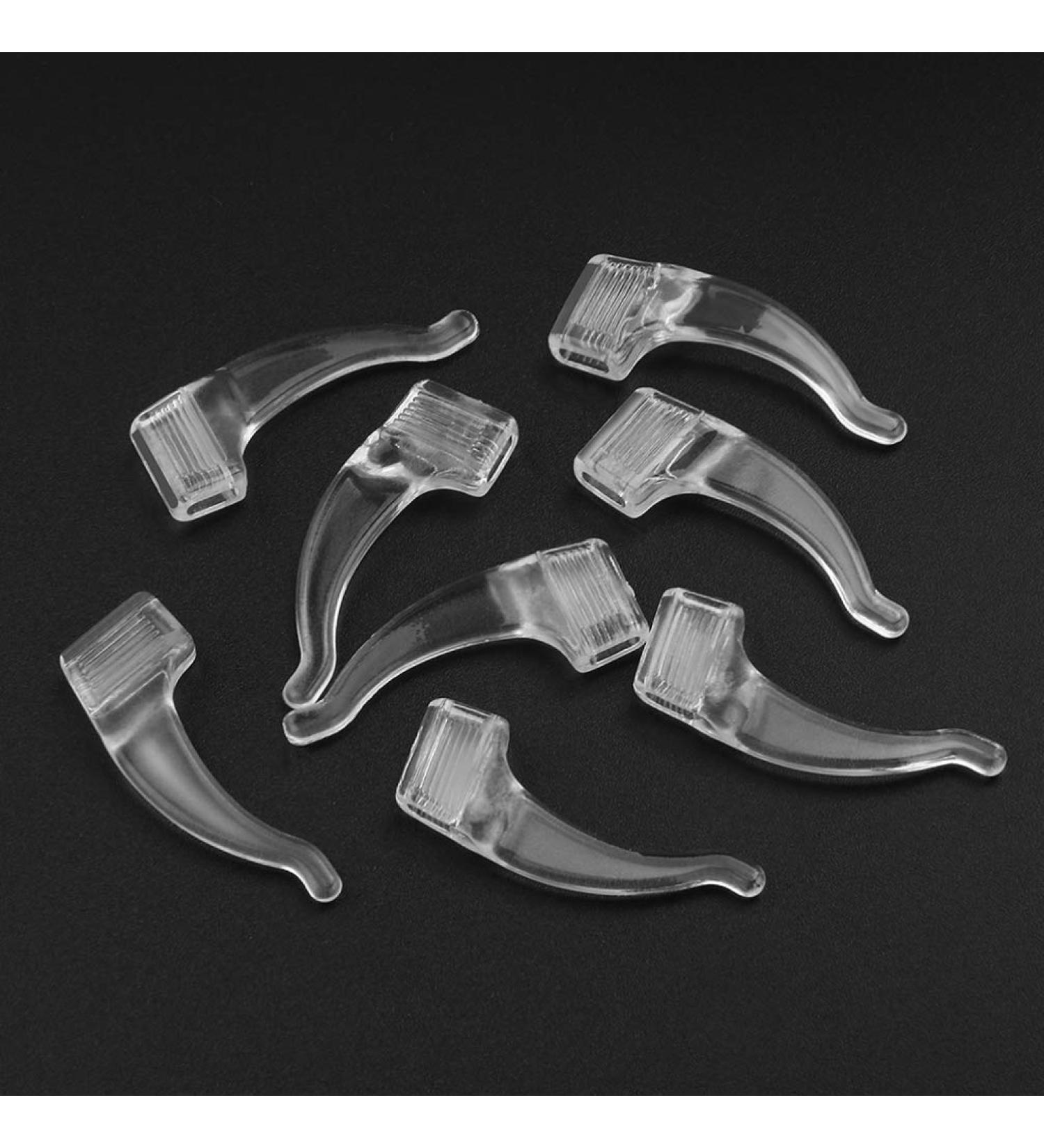 Doitool Anti-Slip Glasses Ear Pads - 10 Couples Durable Silicone Clear Temple Tips for Glasses & Sunglasses - Buy Online on GoSupps.com