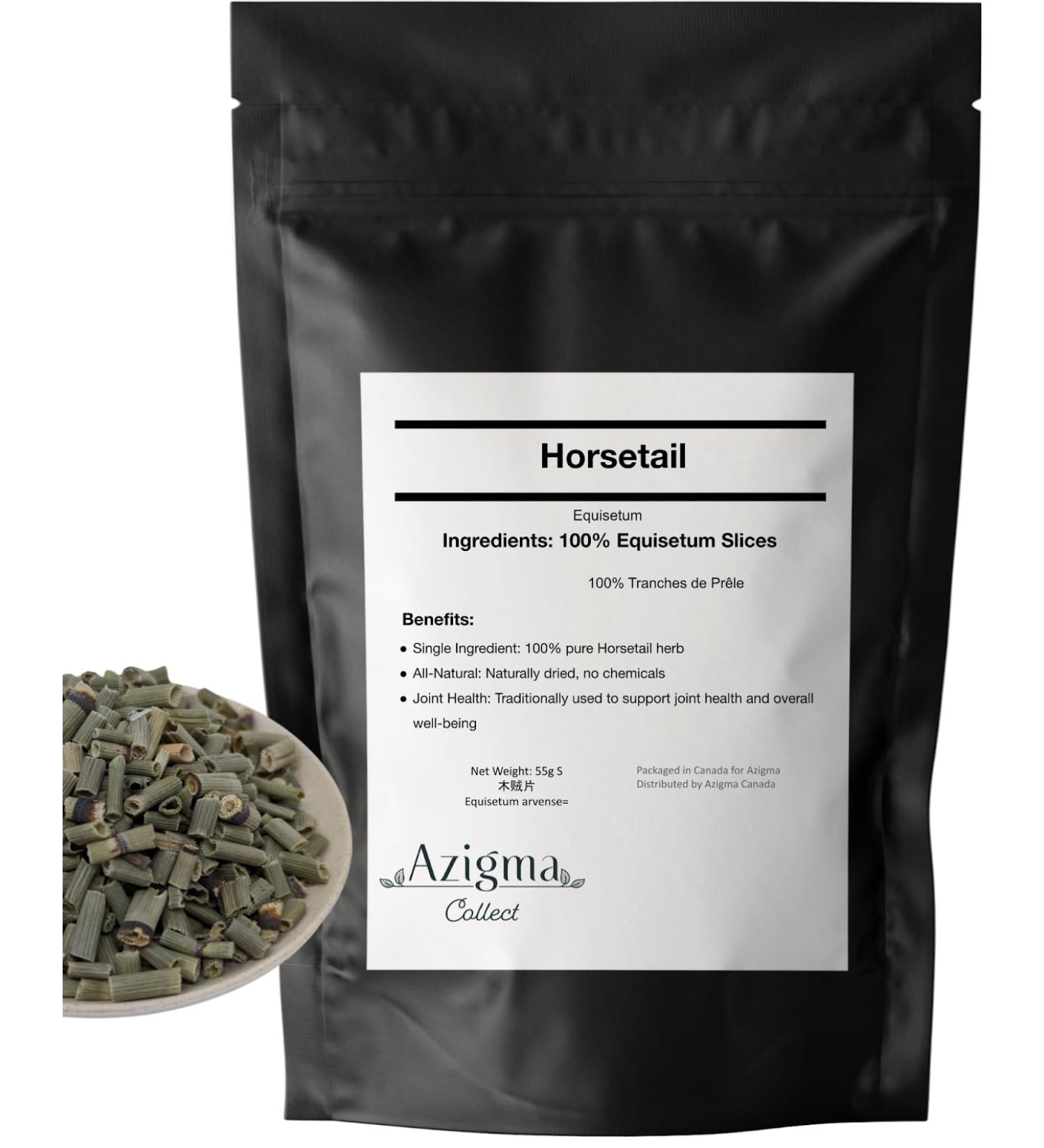 Horsetail Herb ( ) Equisetum Arvense Dried Horsetail for Tea and Recipes Traditional Chinese Herb Natural Ingredient for Brewing 55g - Buy Online on GoSupps.com