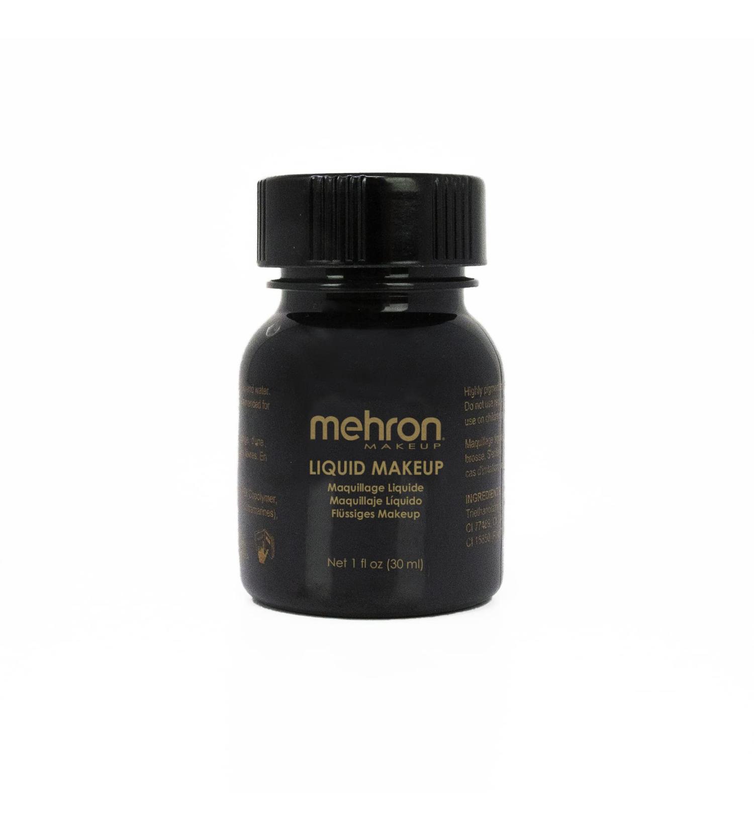 Mehron Makeup Liquid Face and Body Paint (1 oz) in BLACK - Professional Quality - Buy Online on GoSupps.com