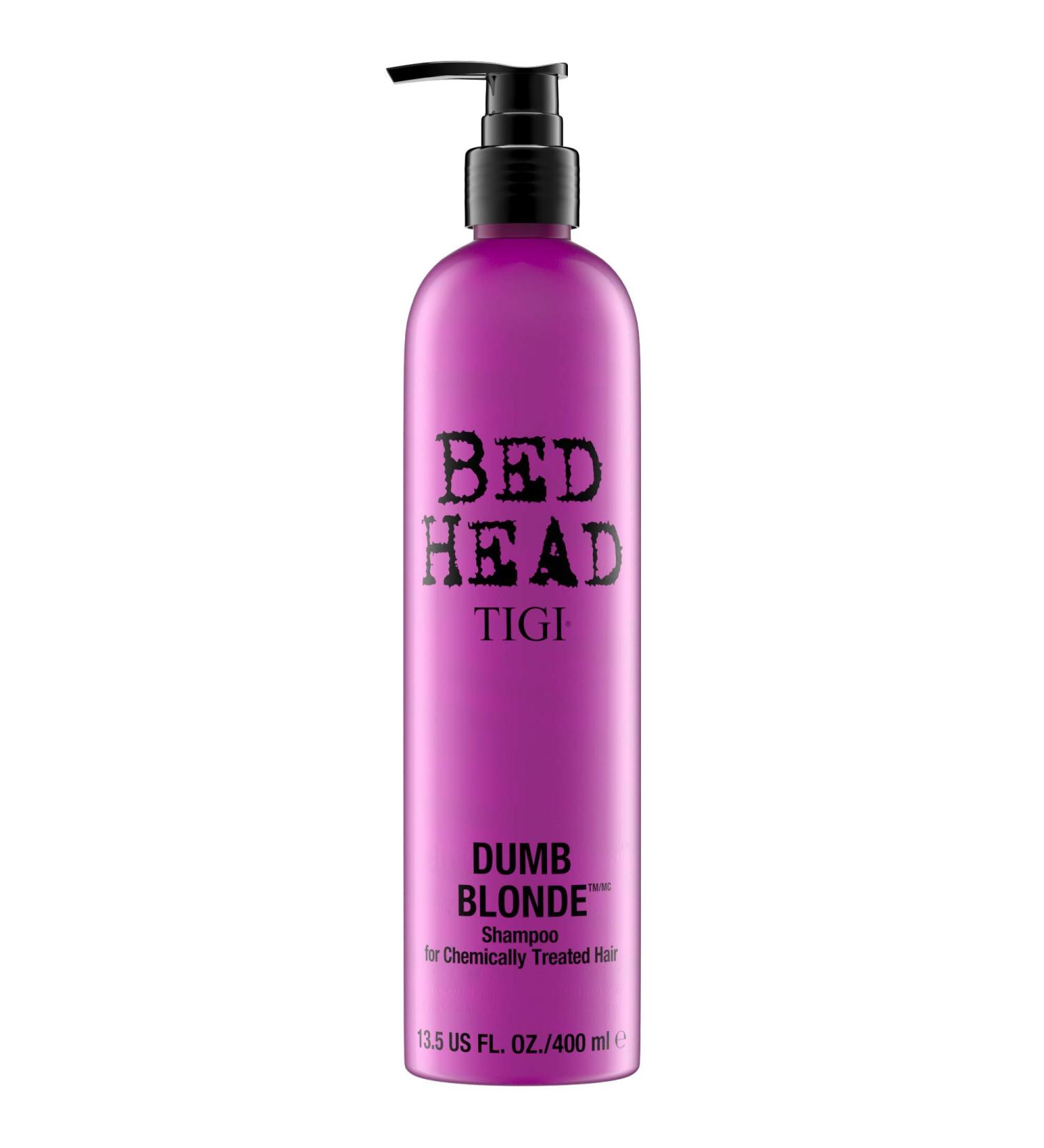 TIGI Bed Head Dumb Blonde Shampoo 13.5 Ounce - Best Shampoo for Blonde Hair Nourishing & Color Protecting - Buy Online on GoSupps.com
