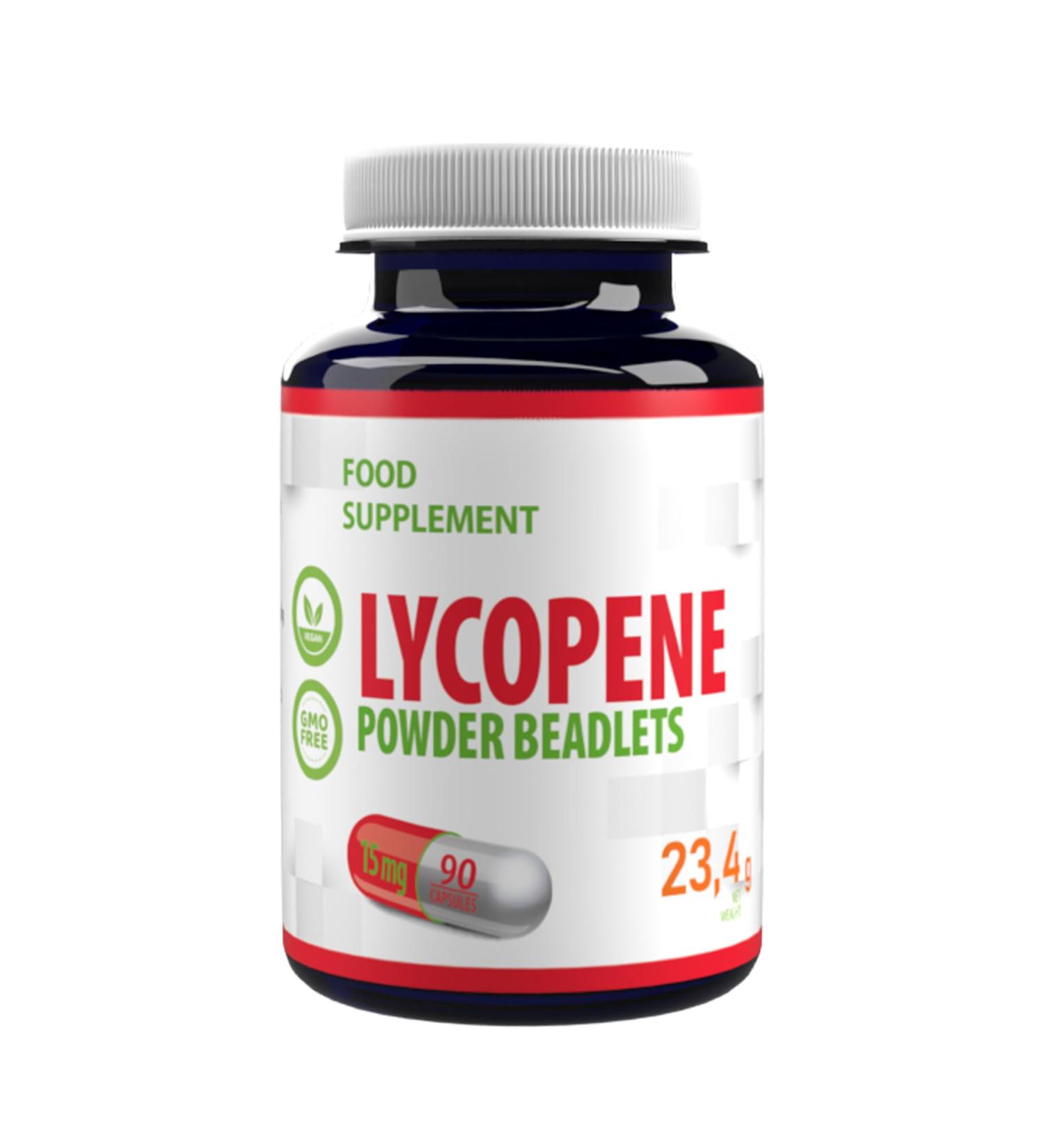 Lycopene 10% Beadlet 15mg - 120 Vegan Capsules | Natural Antioxidant & High Strength Dietary Supplement - Buy Online on GoSupps.com