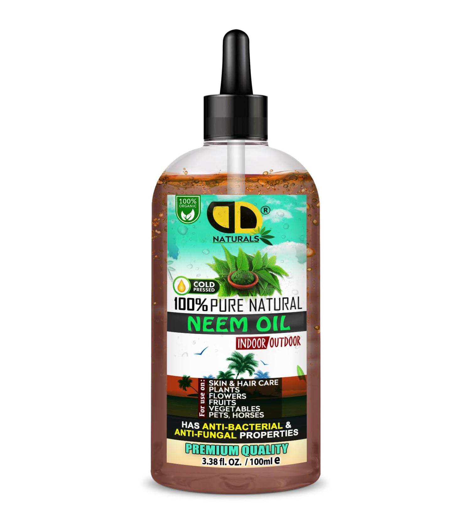 DD teak 100% Pure Premium Quality Multi-Purpose Oil for Hair, Nails, Eyebrows and Scalp for Hair Growth, Garden, Plants, Home and More (100ml)
