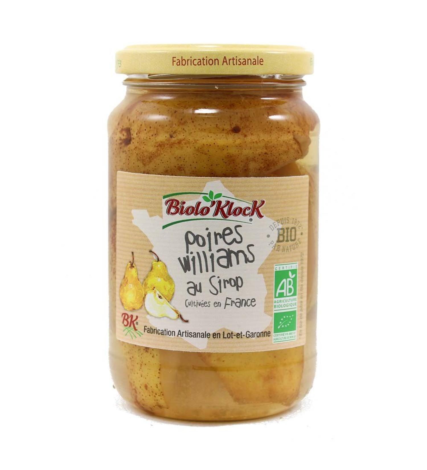 BIOLO'KLOCK Fruits in Syrup Pears Fruit French 370g