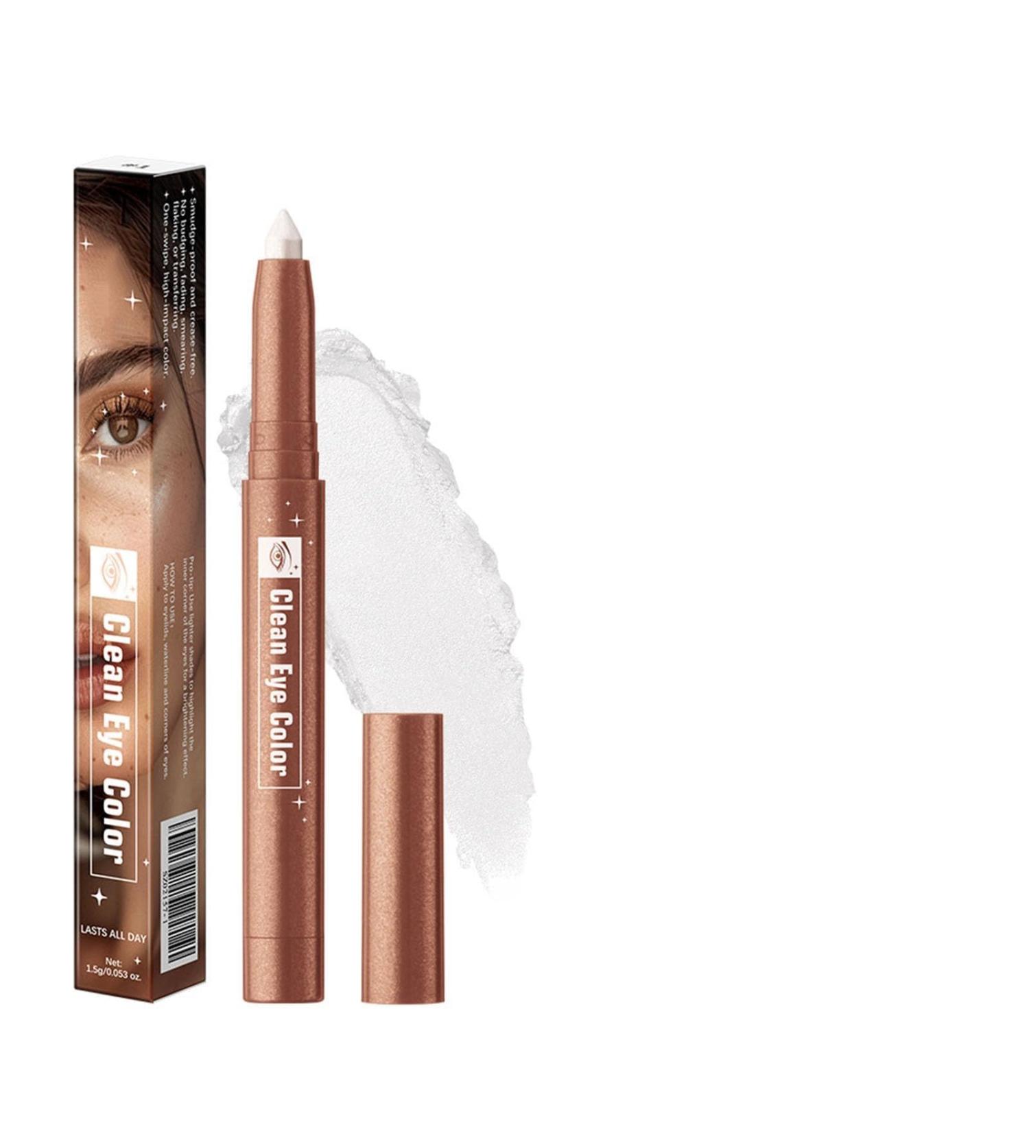 Lilbitty 1 Piece Twilight Eyeshadow Pencil Eyeliner Waterresistant Cream Eyeshadow Pencil Highlighter Stick for Eye Makeup White Eyeliner Primer 01 White - Buy Online on GoSupps.com