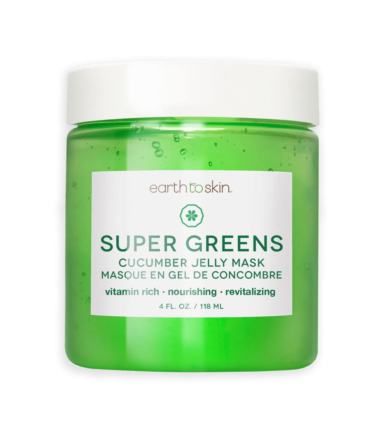 Earth To Skin Super Greens Cucumber Jelly Mask - Revitalize Your Skin (4 Oz) | Shop Internationally - Buy Online on GoSupps.com